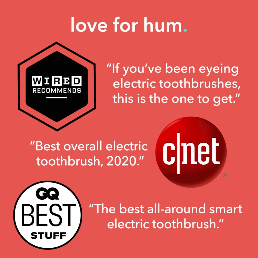 hum by Colgate Smart Electric Toothbrush, Rechargeable Sonic Toothbrush with Travel Case, Teal - Image 5