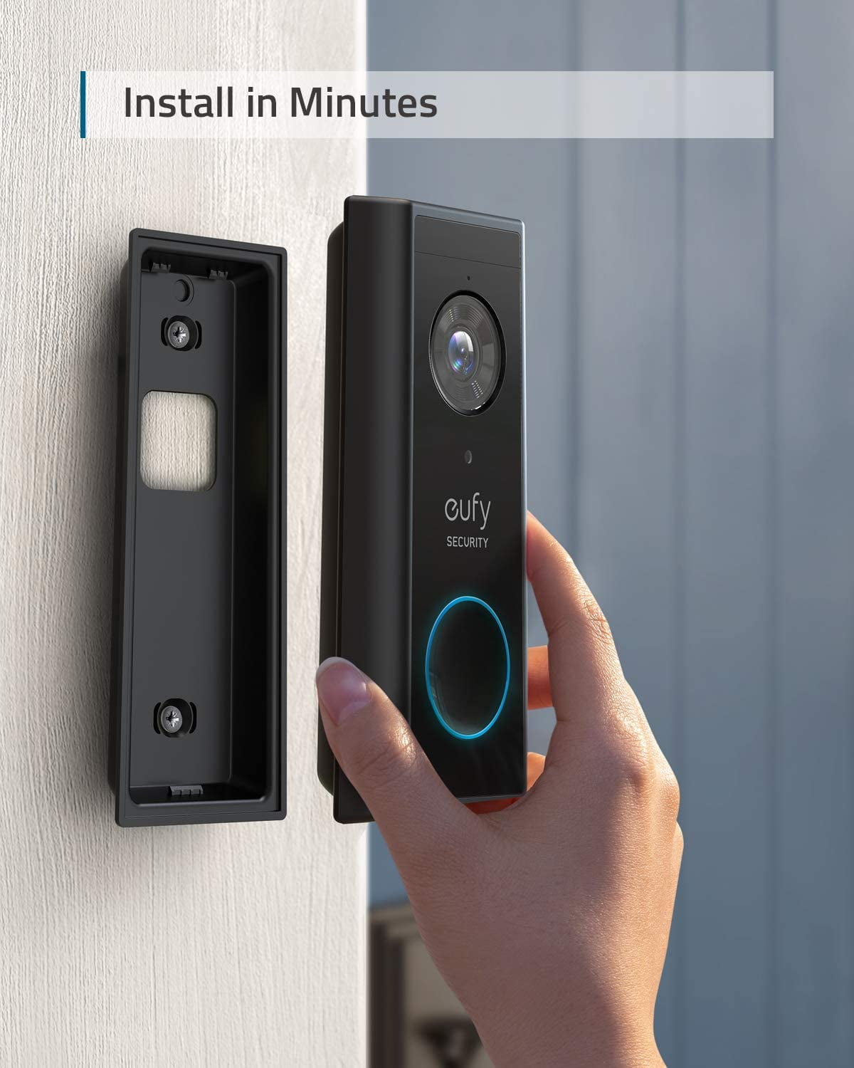 Anker eufy Security, Wireless Video Doorbell (Battery-Powered) with 2K HD, No Monthly Fee, On-Device AI for Human Detection, 2-Way Audio, Simple Self-Installation - Image 6