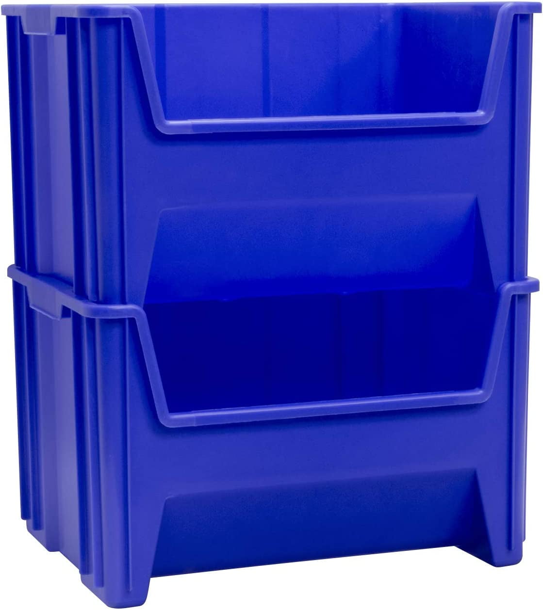 Akro-Mils Stak-N-Store 13017 Large Storage Bins, Stackable Heavy Duty Containers, 15"x20"x12.5", Blue, 3-Pack - Image 6