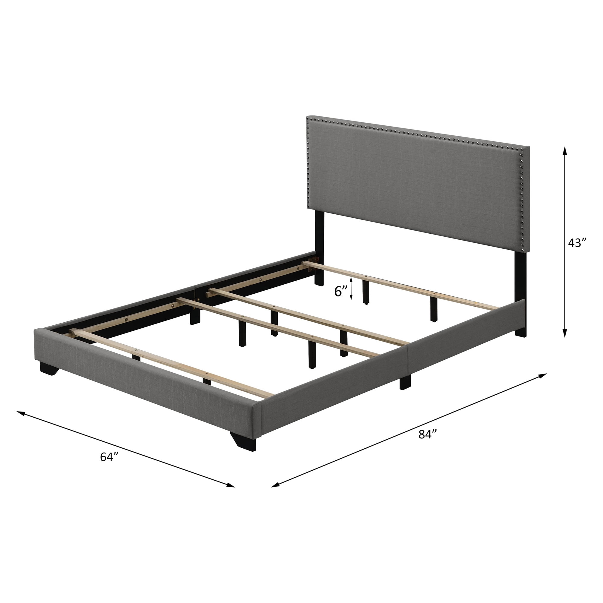 ACME Leandros Queen Bed in Light Gray - Image 4