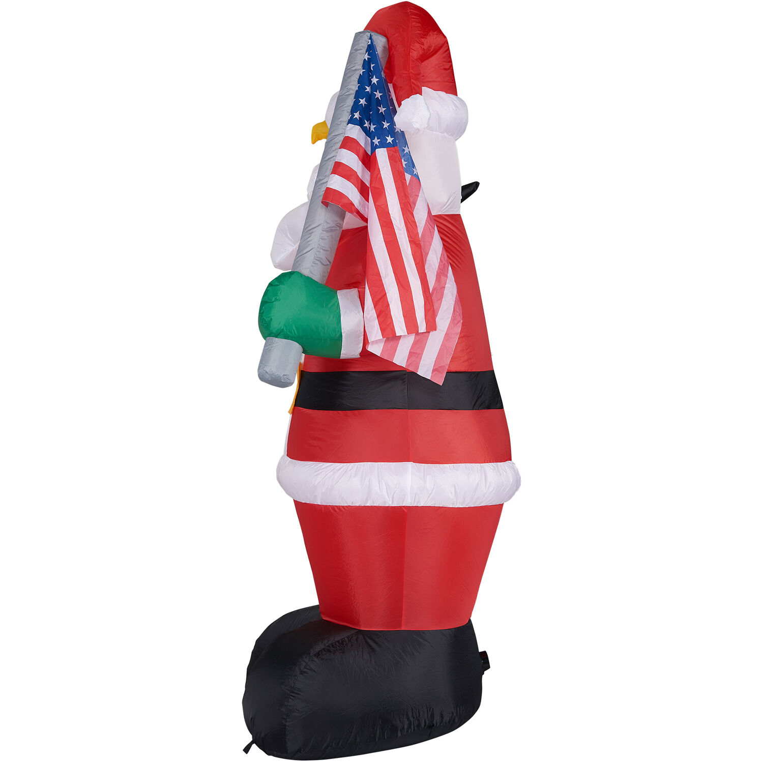 Fraser Farm Hill 8ft Patriotic Inflatable Santa with Eagle and Flag with Lights - Image 5