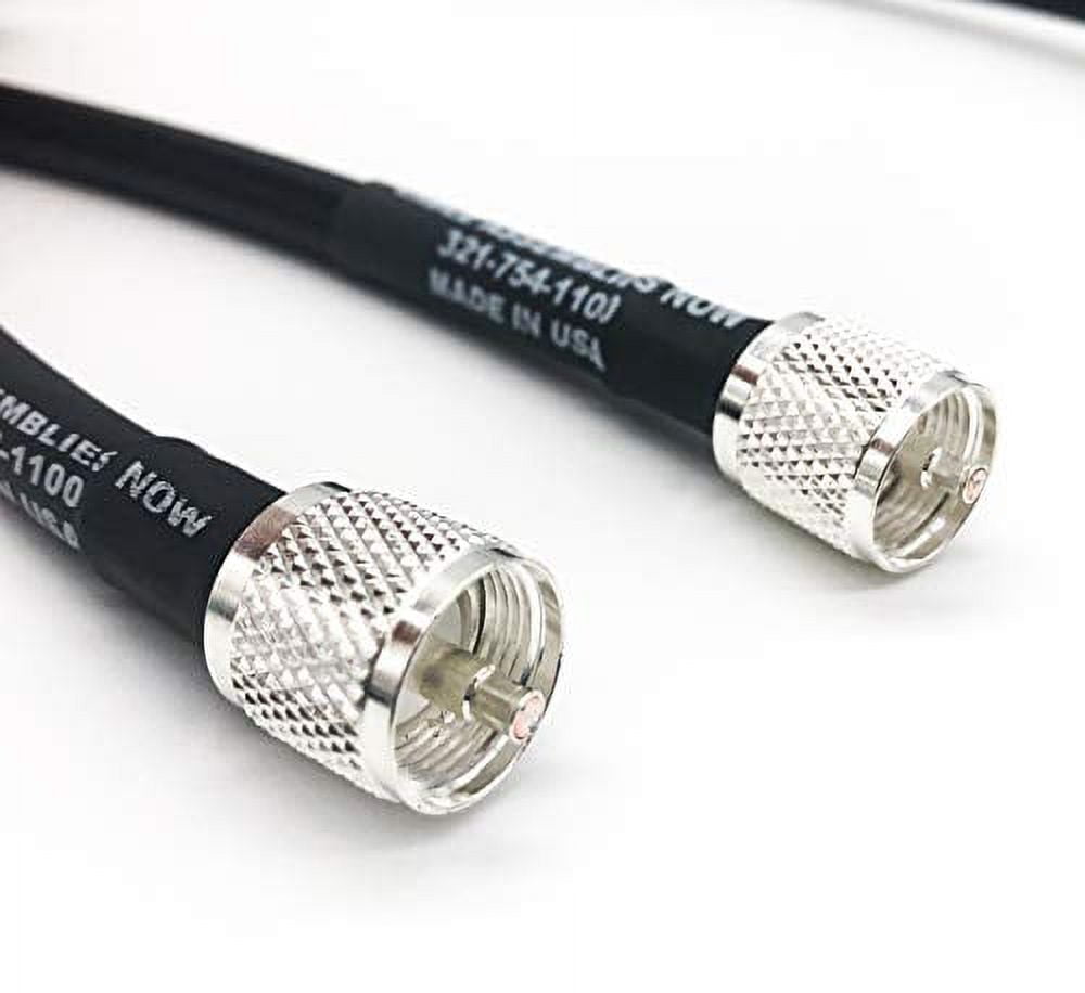 LMR-400 Low Loss Jumper - CB Ham Radio Antenna Coax Cable - PL259 Male to Male UHF Connectors - Made in USA (50 Feet) - Image 3