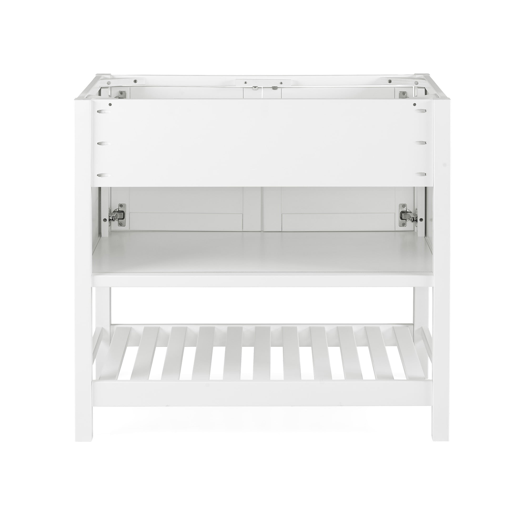 Alaterre Furniture Bennet 36"W White Wood Vanity Cabinet Only - Image 9