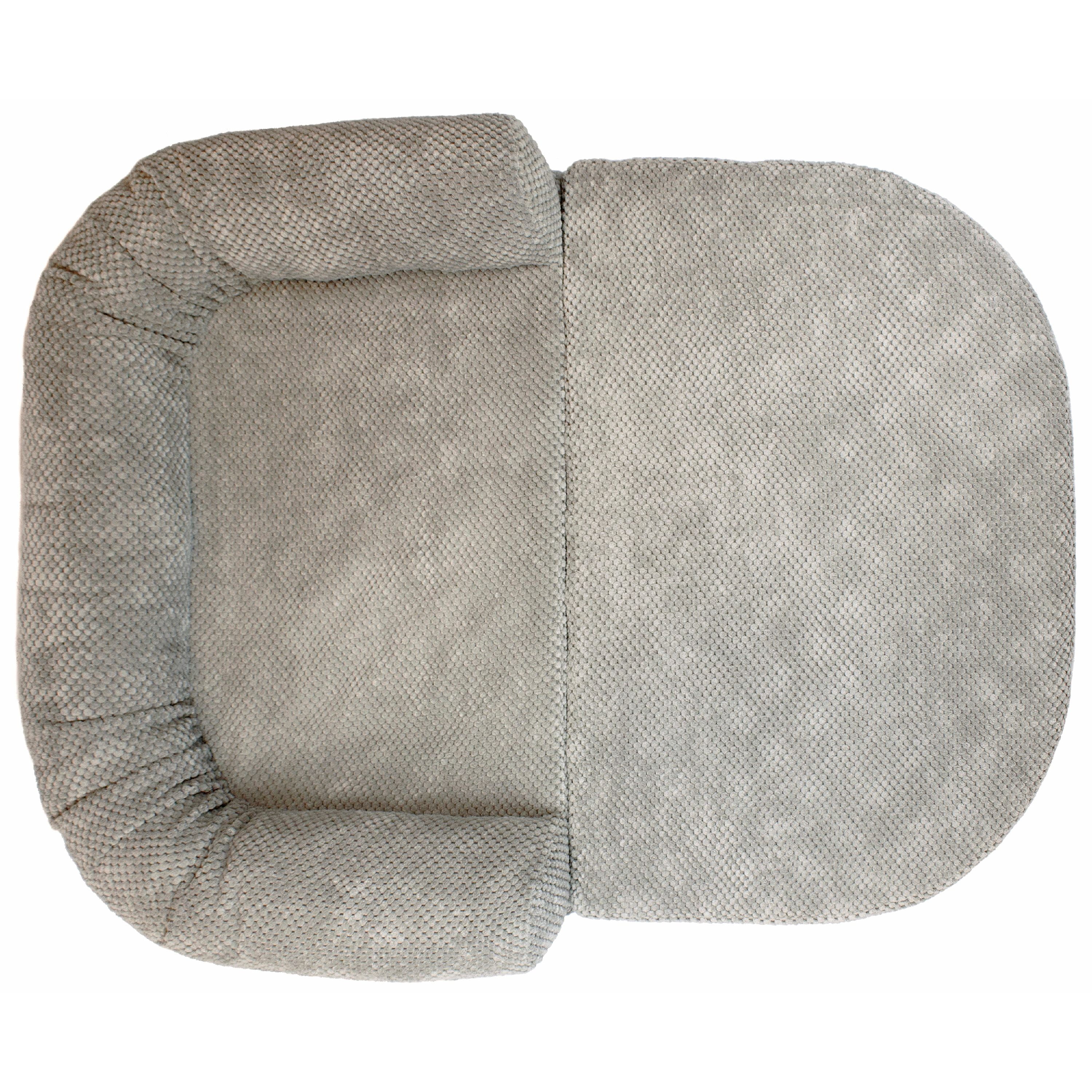 Precious Tails Chenille Round Sofa Fold Out Orthopedic Dog Bed - Image 3