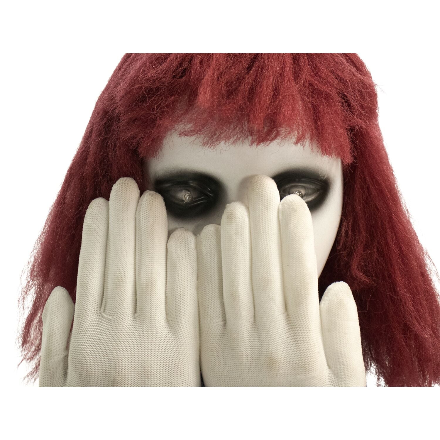 Haunted Hill Farm 27 in Pop-Up Animatronic Haunted Doll, Indoor/Outdoor Halloween Decoration, Red Flashing Eyes, Noises, Battery-Operated, HHFJGIRL-2LSA - Image 11