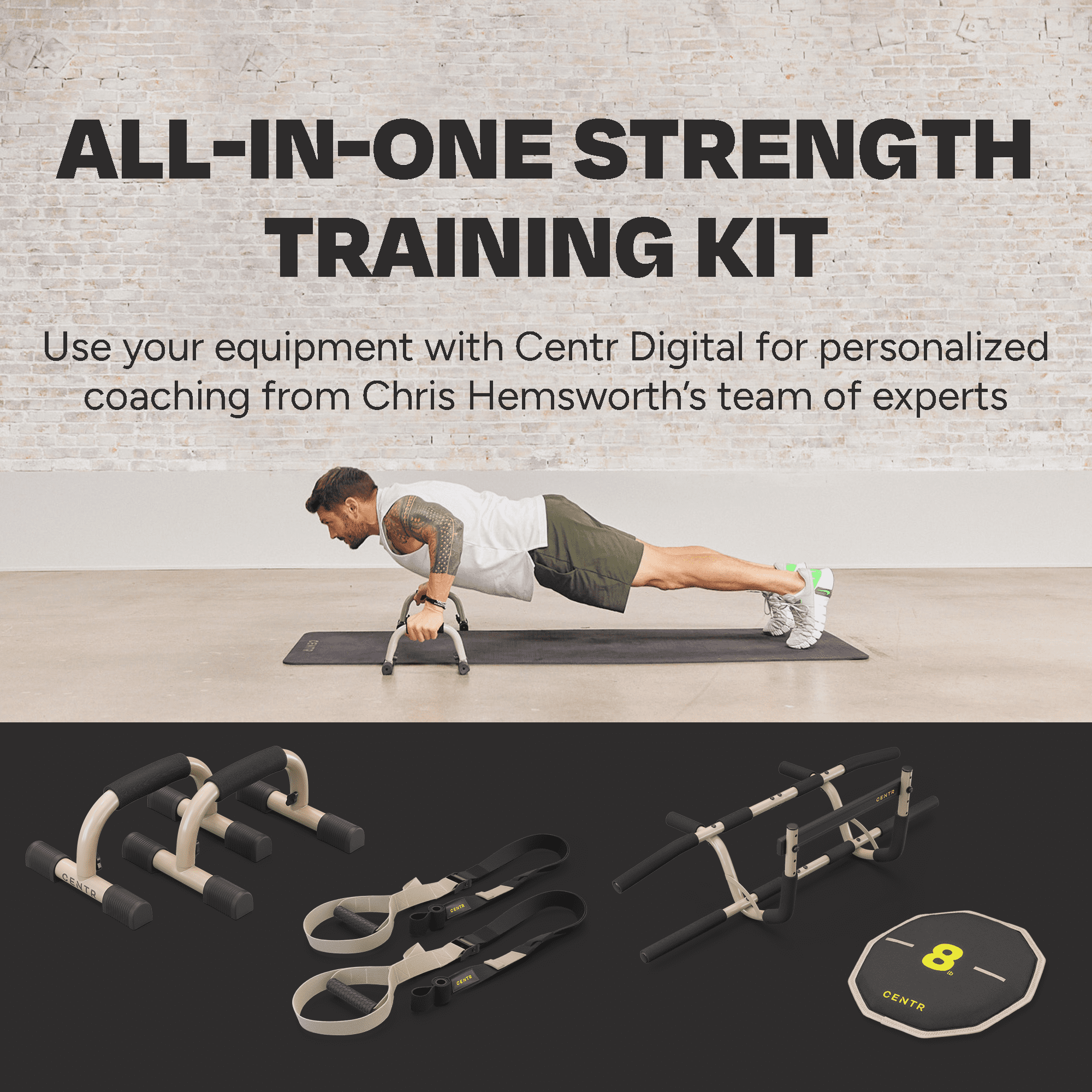 Centr By Chris Hemsworth Strength Training Kit, Home Workout Equipment, 6 Piece Set + 3-Month Membership - Image 5