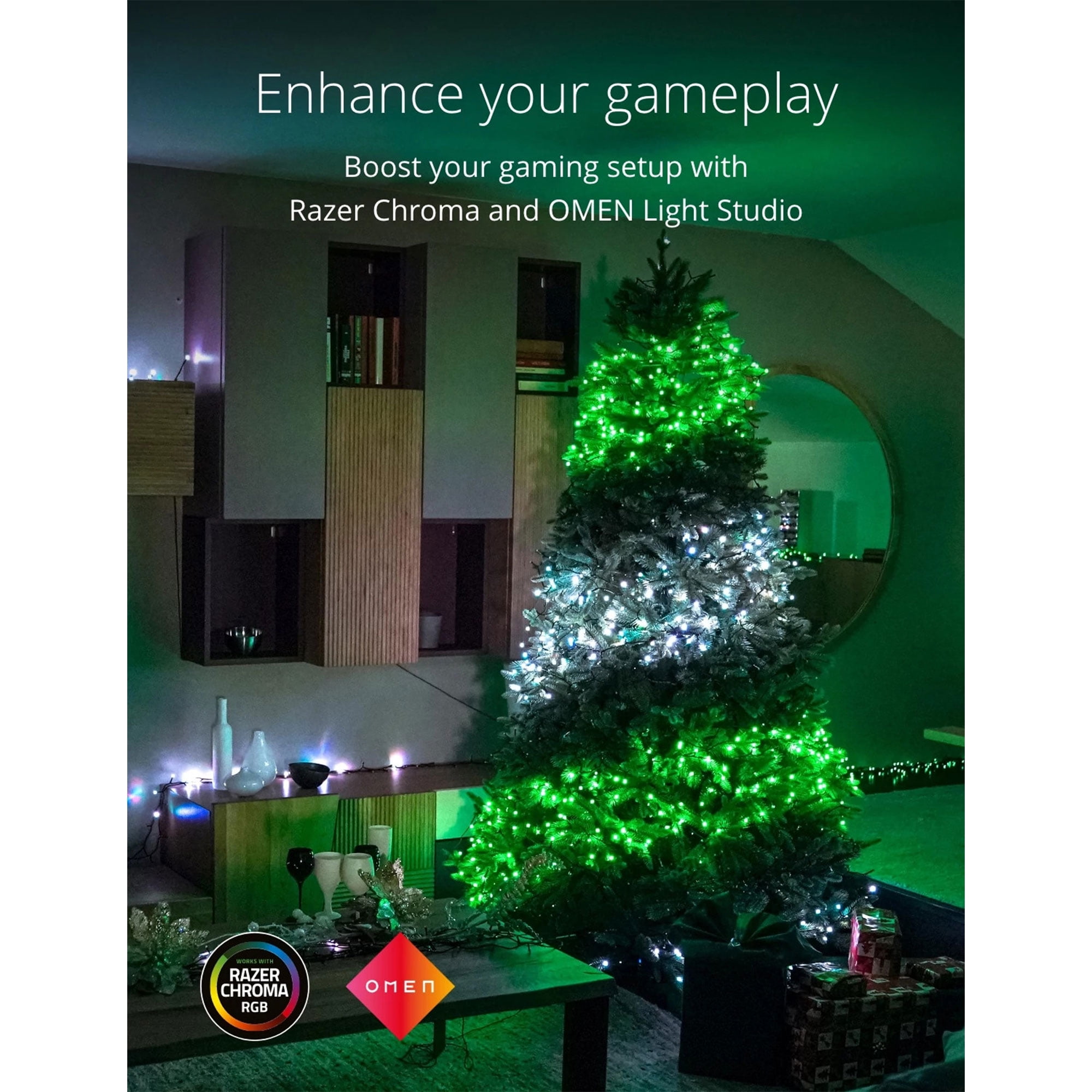 Twinkly 5' Pre-Lit Artificial Christmas Tree - RGB LED Lights for Holiday Décor - Image 8