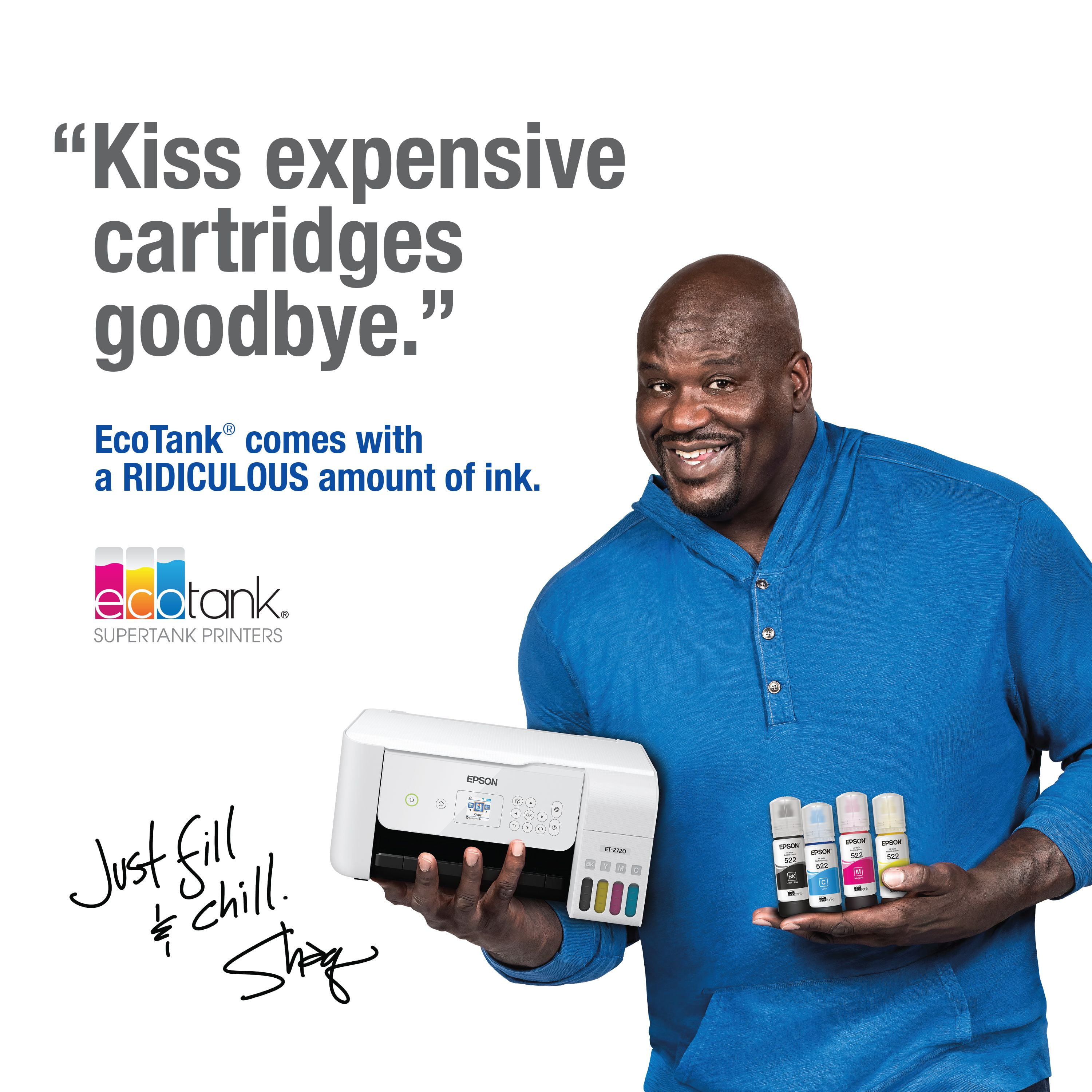 Epson EcoTank ET-2720 Wireless All-in-One Color Supertank Printer - White - Image 7