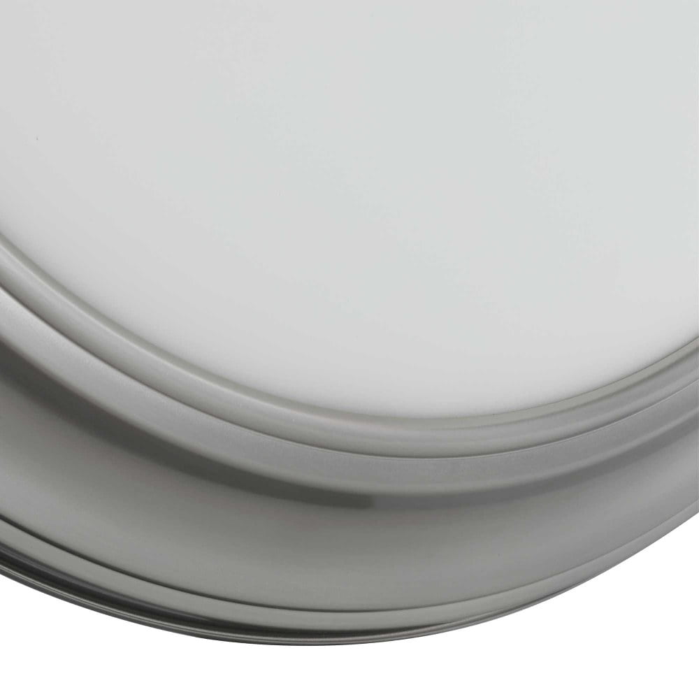 Progress Lighting Eclipse 1-Light Wall Sconce, Brushed Nickel, Satin White Glass Shade - Image 5