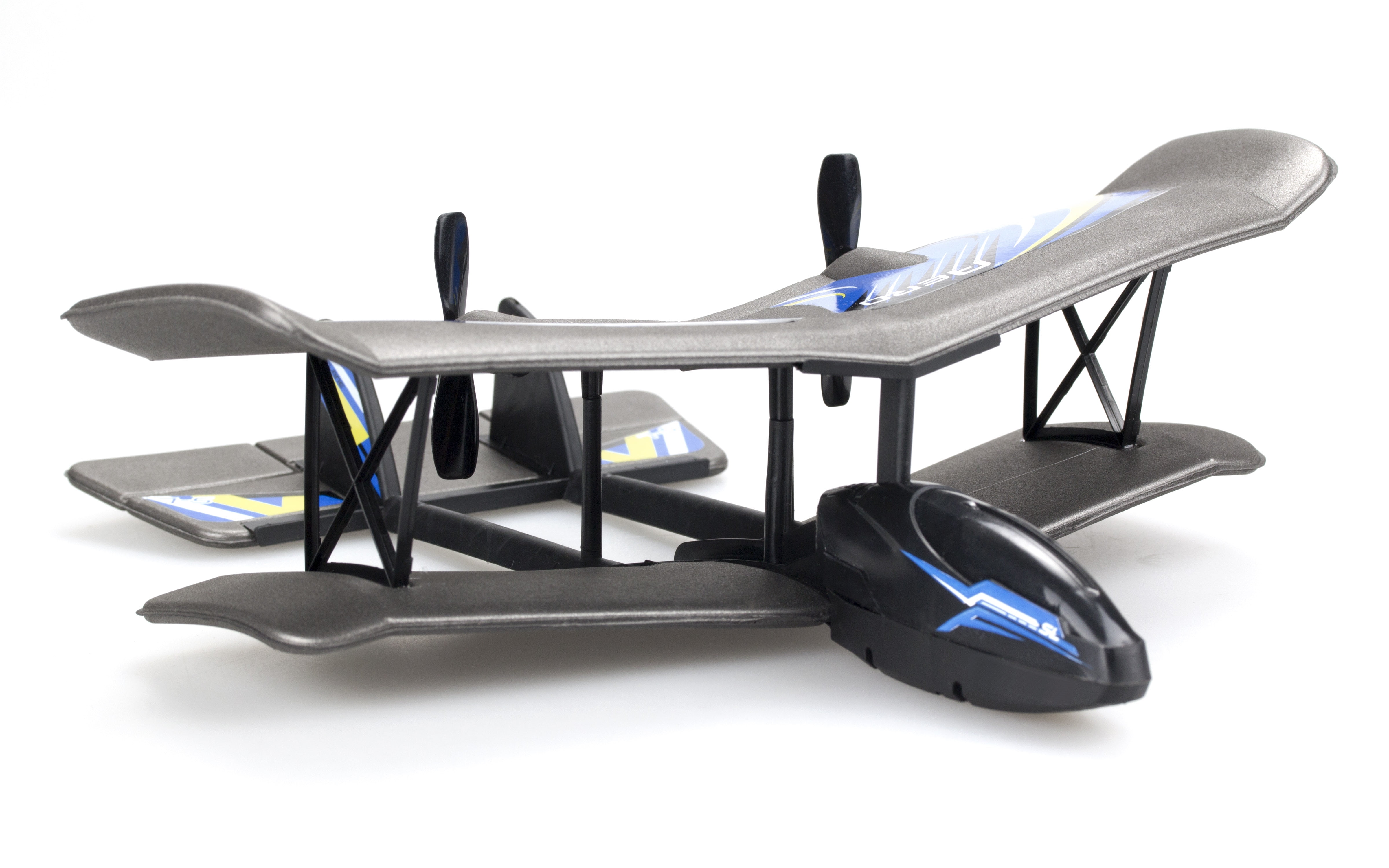 Silverlit Flybotic Bi-Wing Evo RC Plane- Blue - Image 4