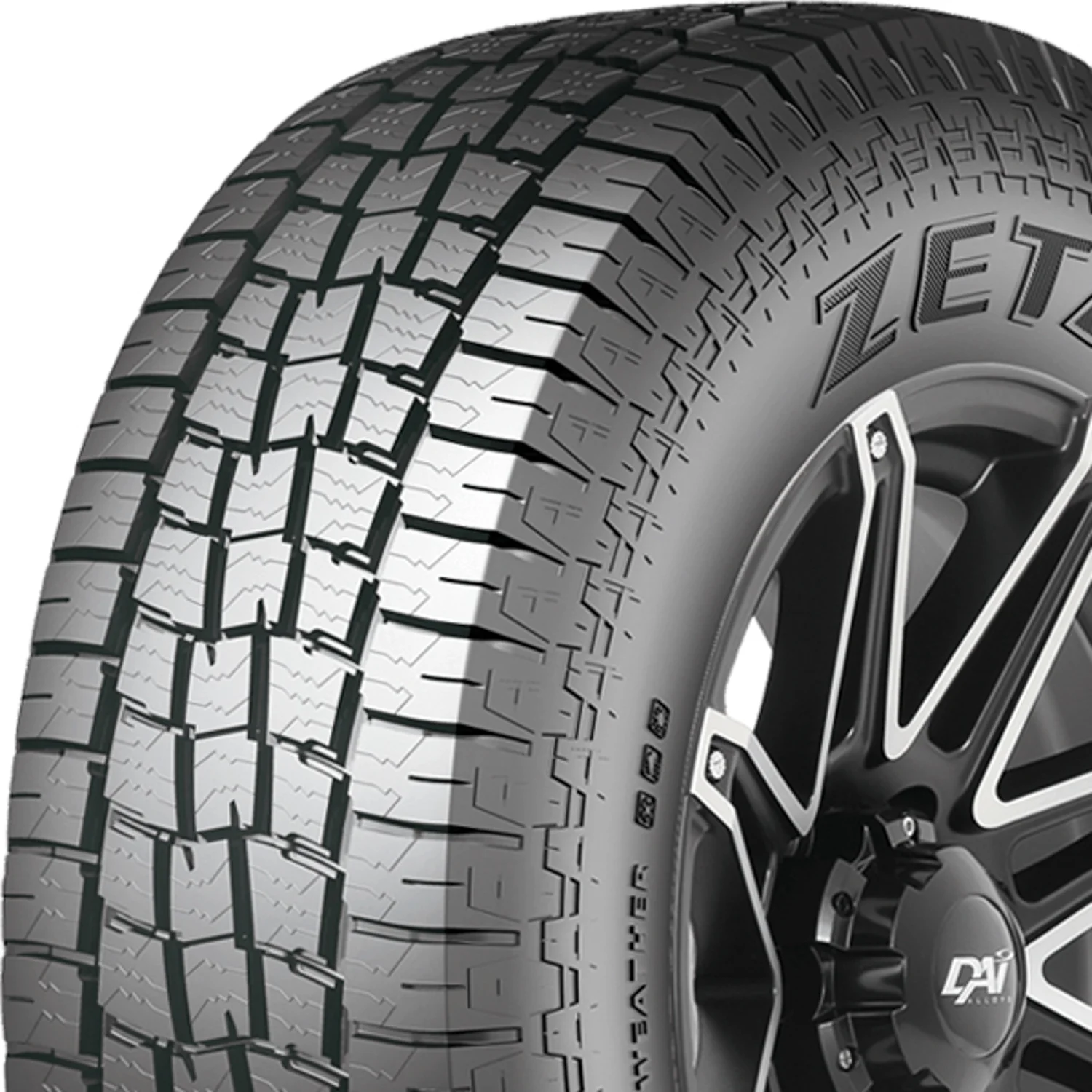Zeta Impero A/T LT 265/75R16 Load E 10 Ply AT All Terrain Tire Fits: 1996-99 Chevrolet Tahoe Base, 2000-02 Dodge Ram 2500 Base - Image 3