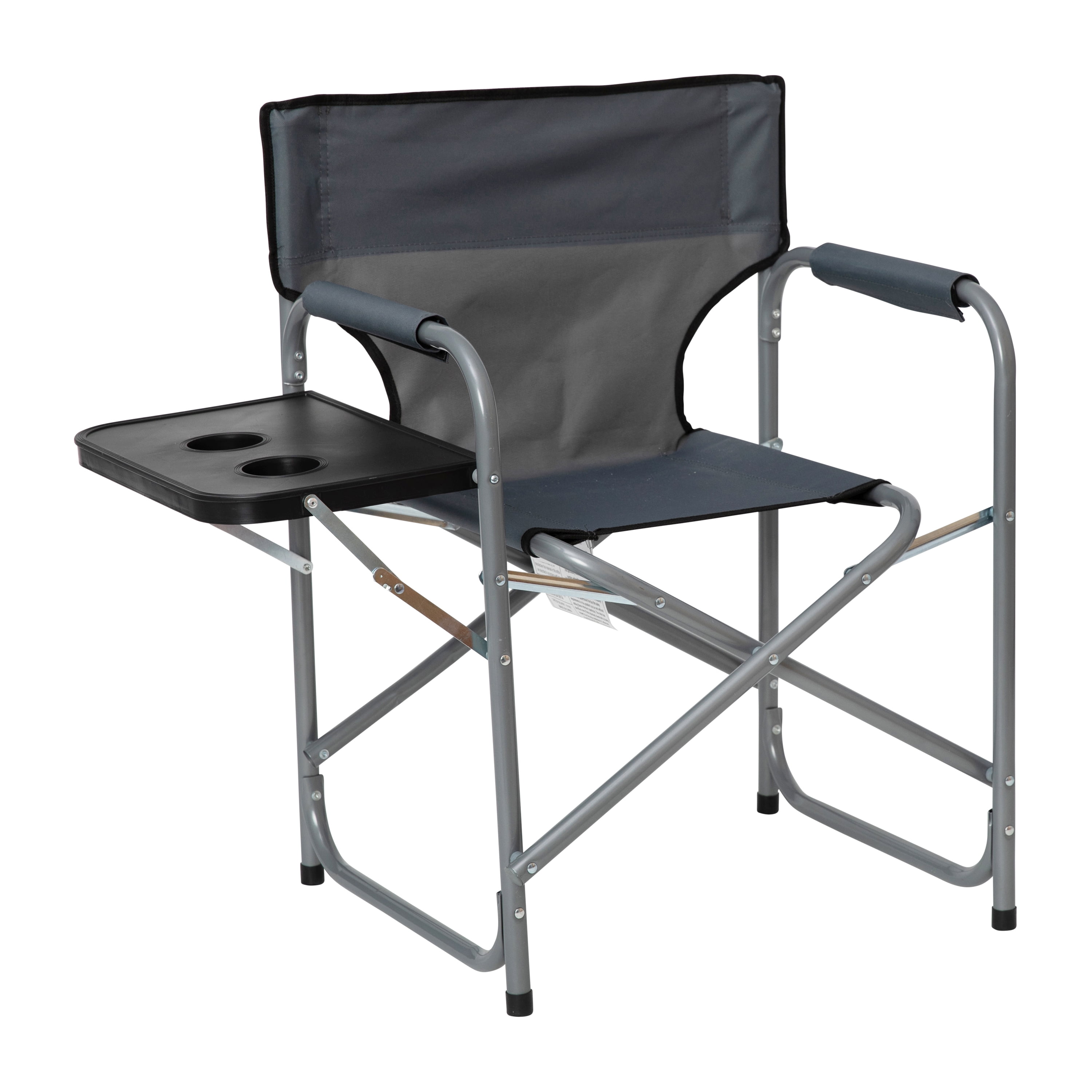 Flash Furniture Steel Camping Chair, Gray - Image 3
