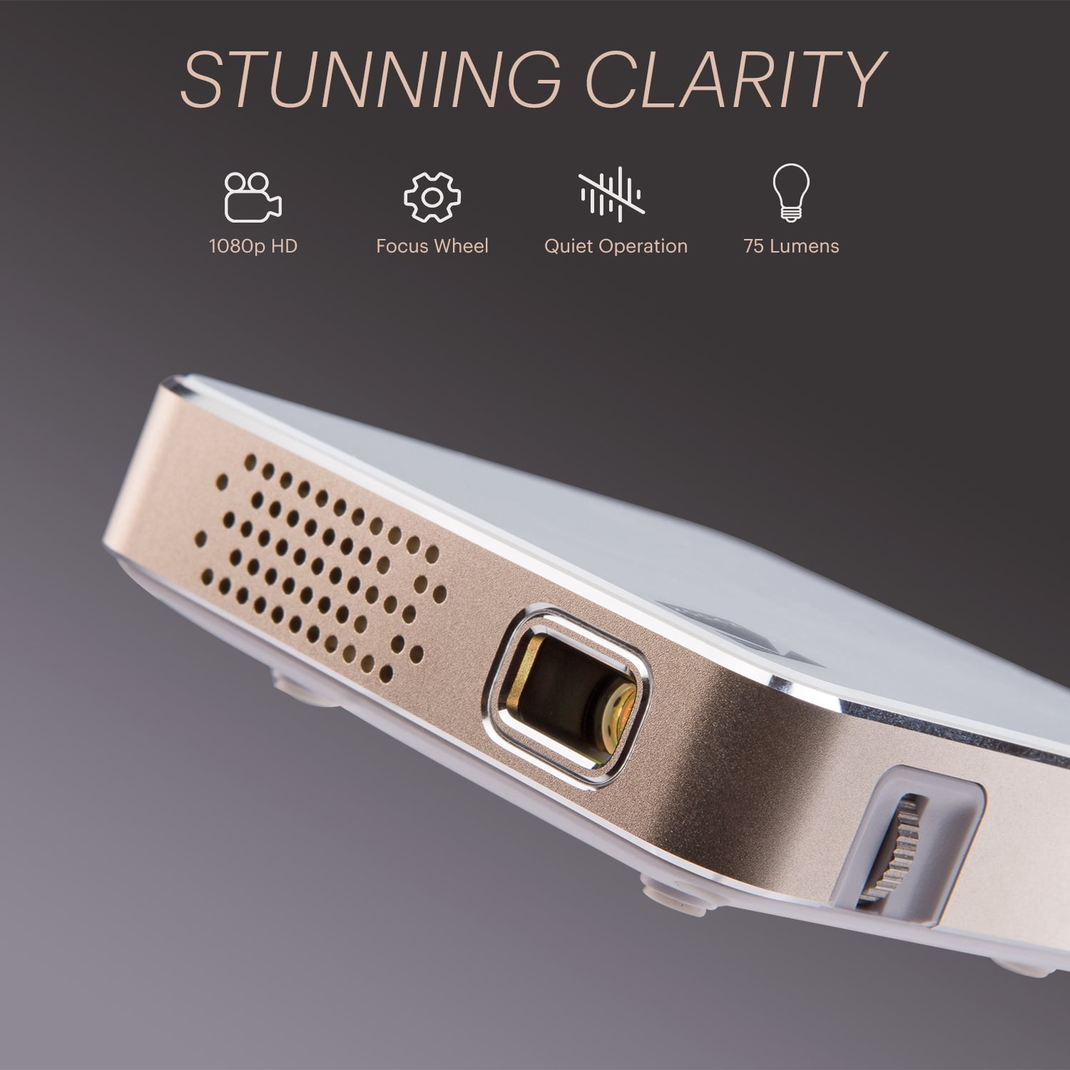 Kodak Ultra Mini Portable Projector - HD 1080p support LED DLP Rechargeable Pico Projector - 100" Display, Built-in Speaker - HDMI, USB and Micro SD - Compatible with iPhone iPad, Android Phones - Image 6