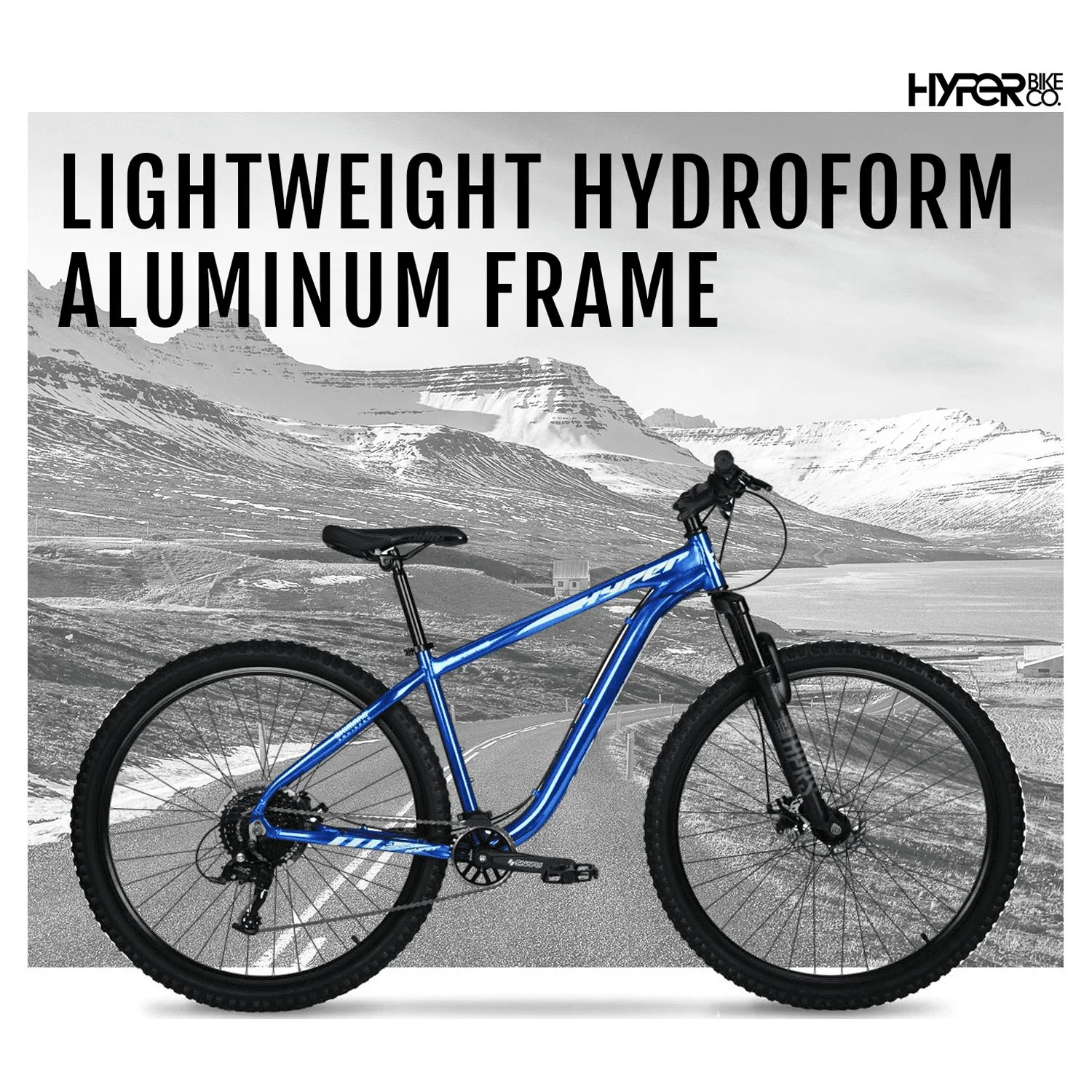 29" Hyper Bicycle Explorer Mountain Bike, 29" Wheels, Adults 14+ Years, Hard Tail, Blue - Image 14