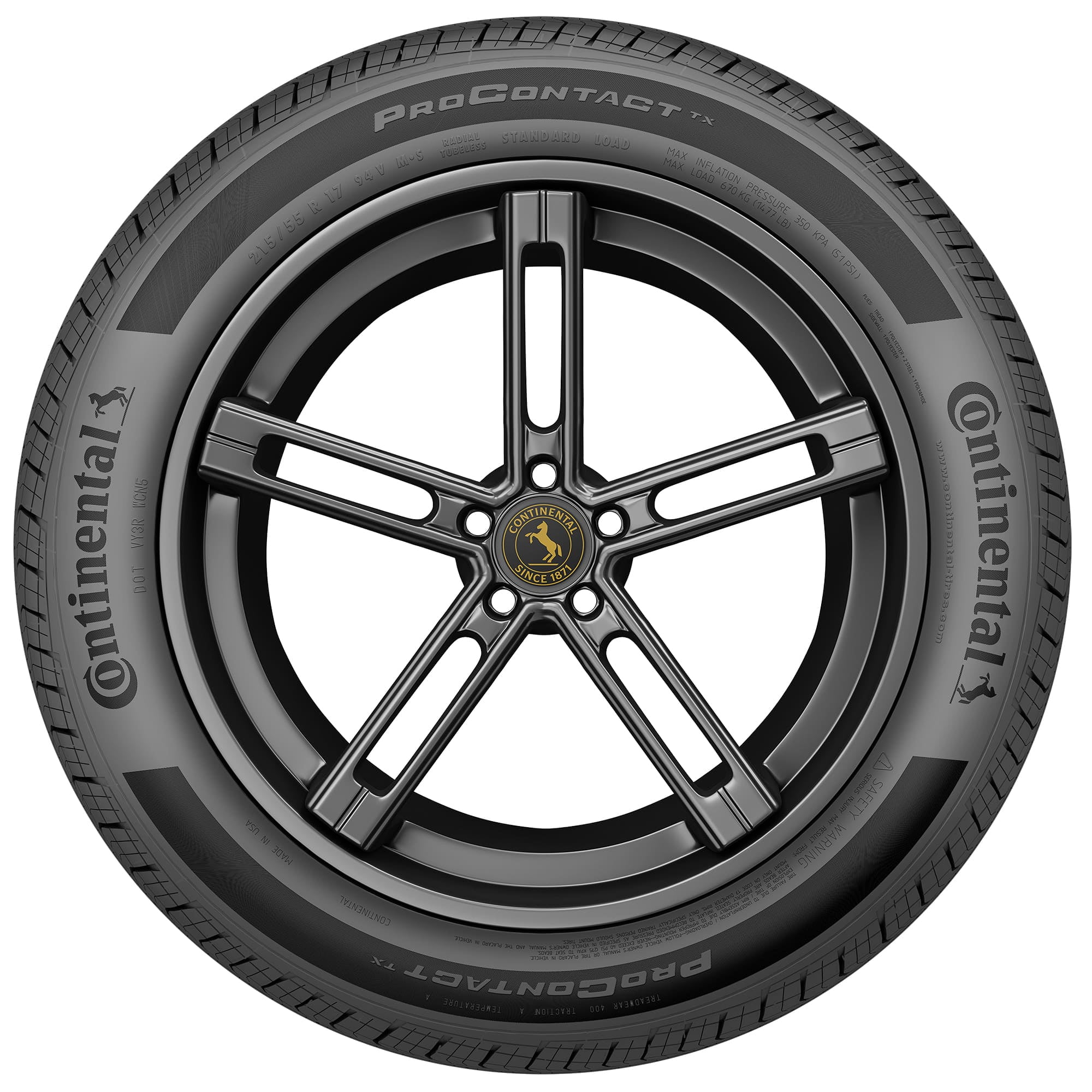 Continental ProContact TX All Season 225/50R17 94H Passenger Tire - Image 5