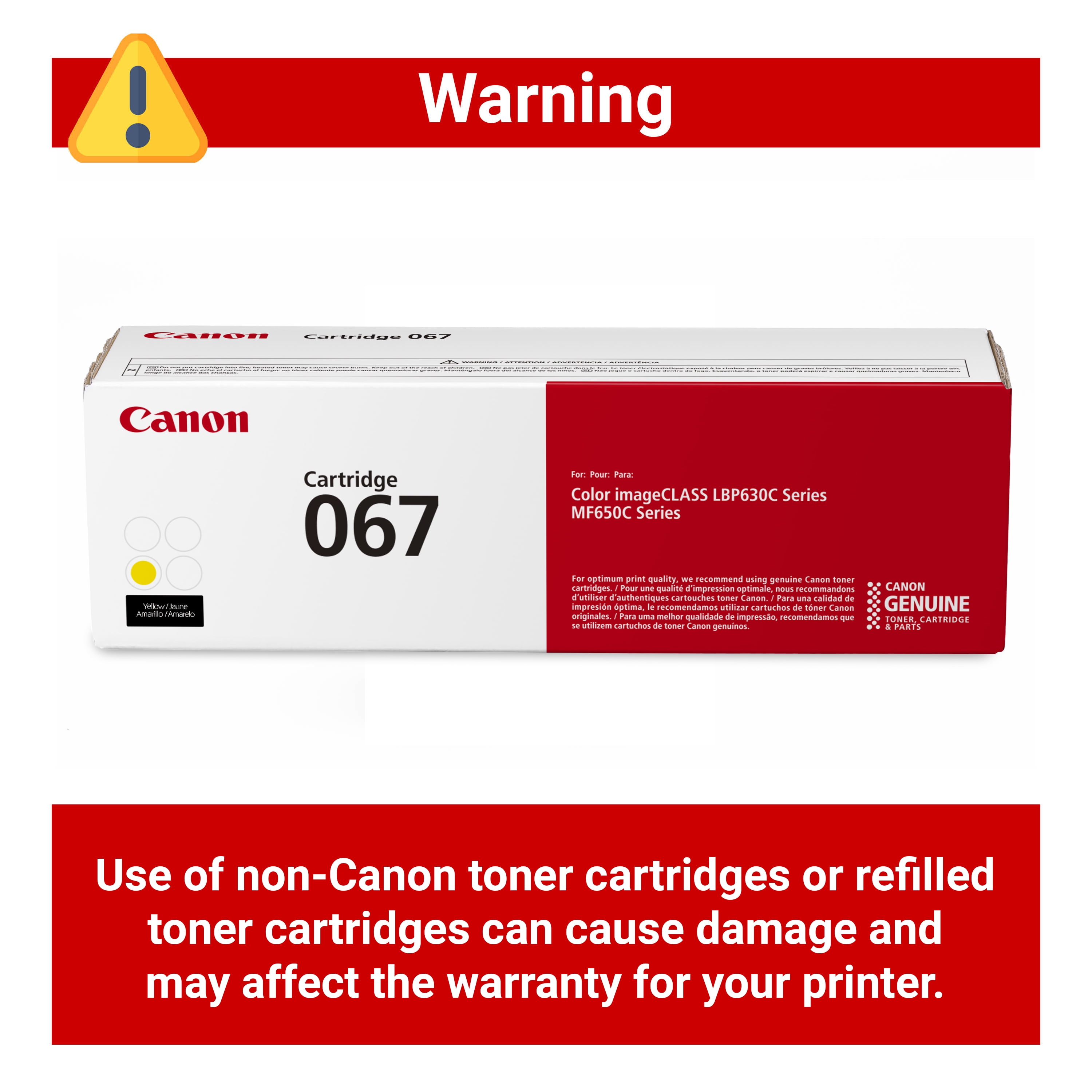 Canon 067 Yellow Toner Cartridge - Image 5