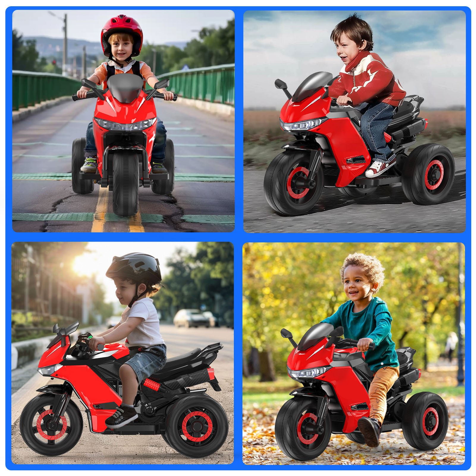 12V Motorcycle for Kids, Electric Motorcycle with 3 Wheels&Music ,Ride on Toys for Boy Girl - Image 8