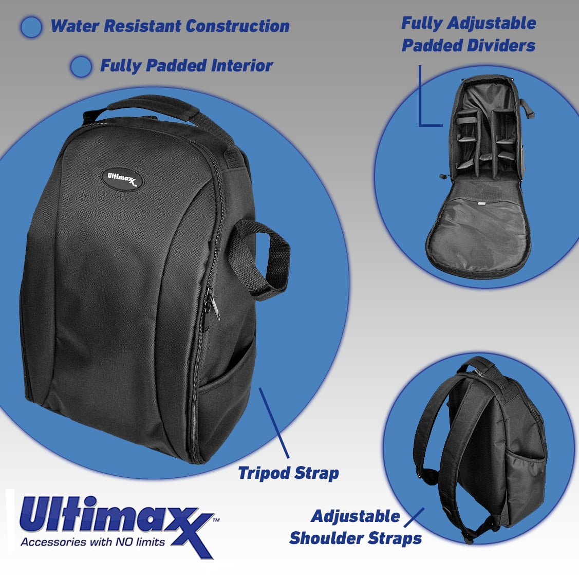 Ultimaxx 58MM Accessory Kit for Canon EOS Rebel T7, T6, T5, T3, LC-E10 & More - Includes: 2x LP-E10 Replacement Batteries, Water Resistant Backpack, Professional 2.2x Telephoto Lens Attachment & More - Image 6