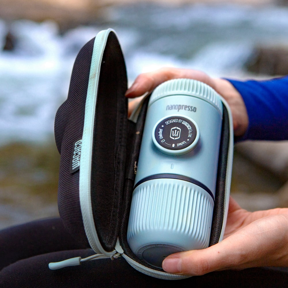 Wacaco Nanopresso Portable Espresso Maker with Protective Case-Outdoor Coffee Machine, Perfect for Camping, Travel and Office,vNew Elements Arctic Blue - Image 5