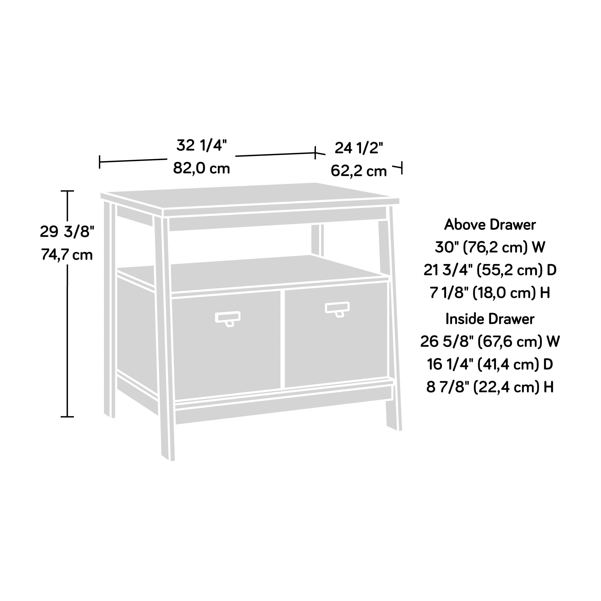 Sauder Trestle 1-Drawer Lateral Filing Cabinet, Mystic Oak Finish - Image 5
