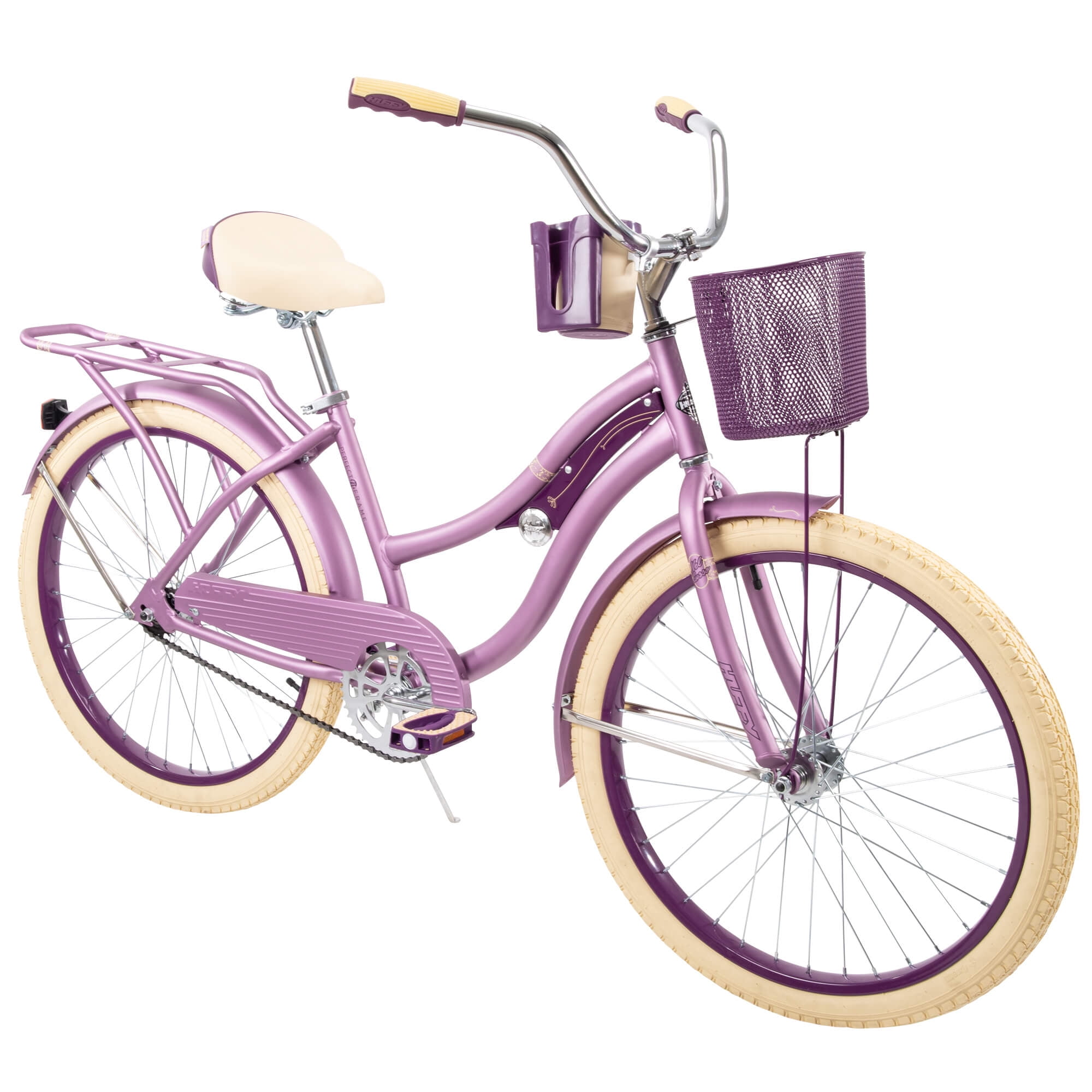 24" Huffy Nel Lusso Girls Cruiser Bicycle, 24" Wheels, Ages 12-19 Years Old, Purple, Cruiser Bike - Image 2