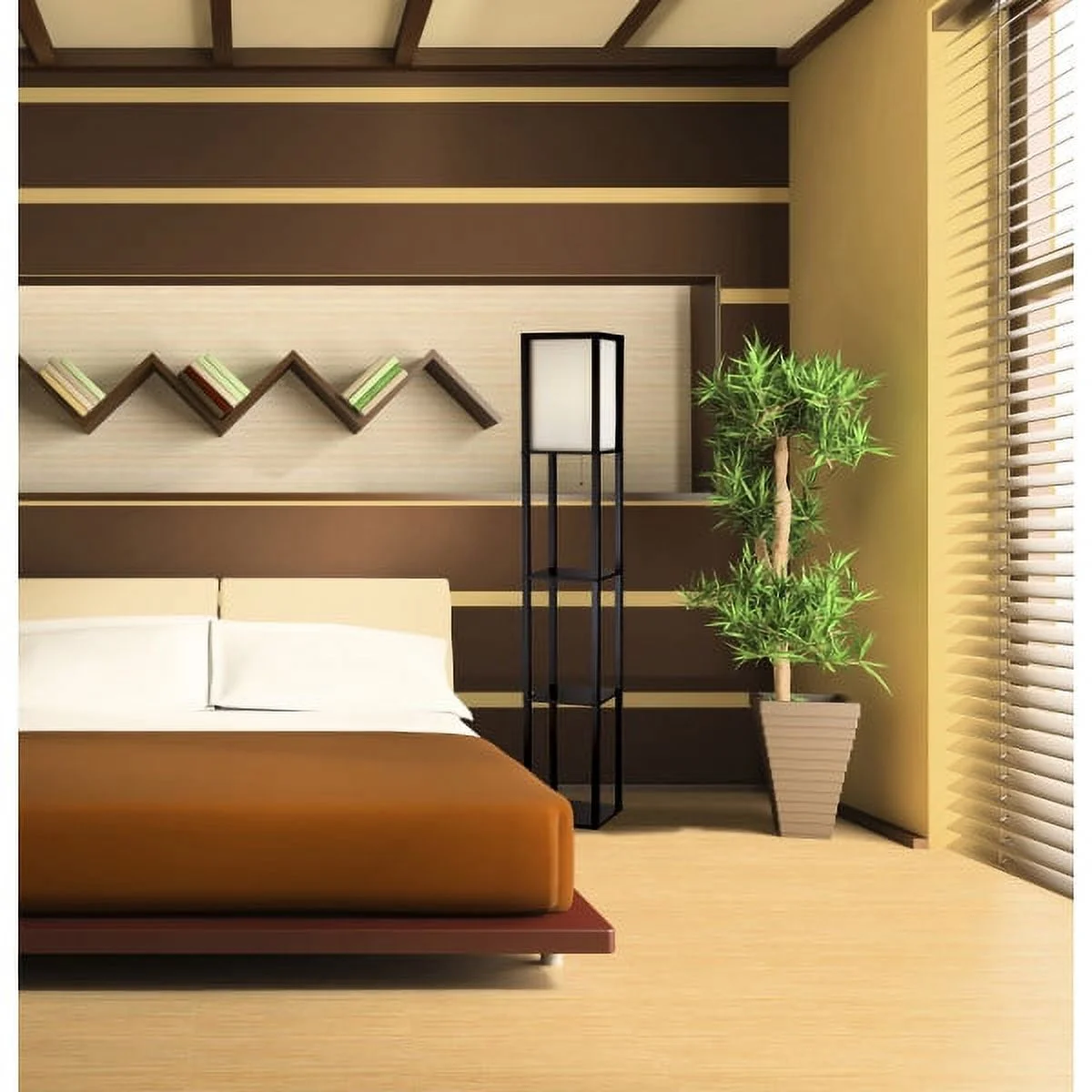 Adesso Wright Shelf Floor Lamp - Image 3