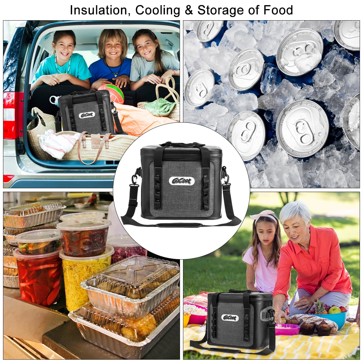 36 Cans Large Soft Pack Cooler Bag Insulated Water-Resistant For Picnic Camping - Image 12