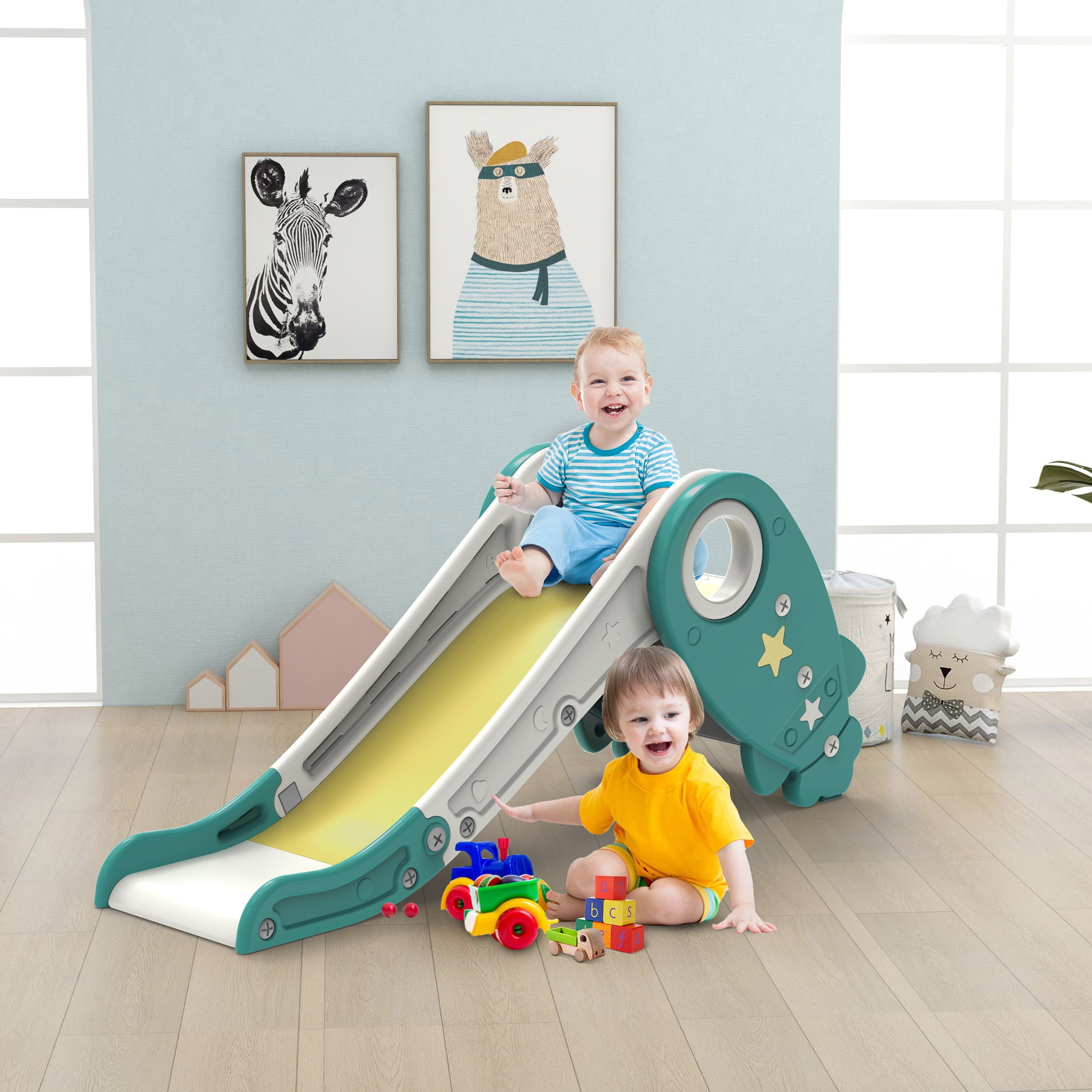 Crtynell Kids Slide, Indoor or Outdoor Slide for Toddlers, Toddler Toy Climbing Slide Playset, Handheld Game for Kids - Image 6