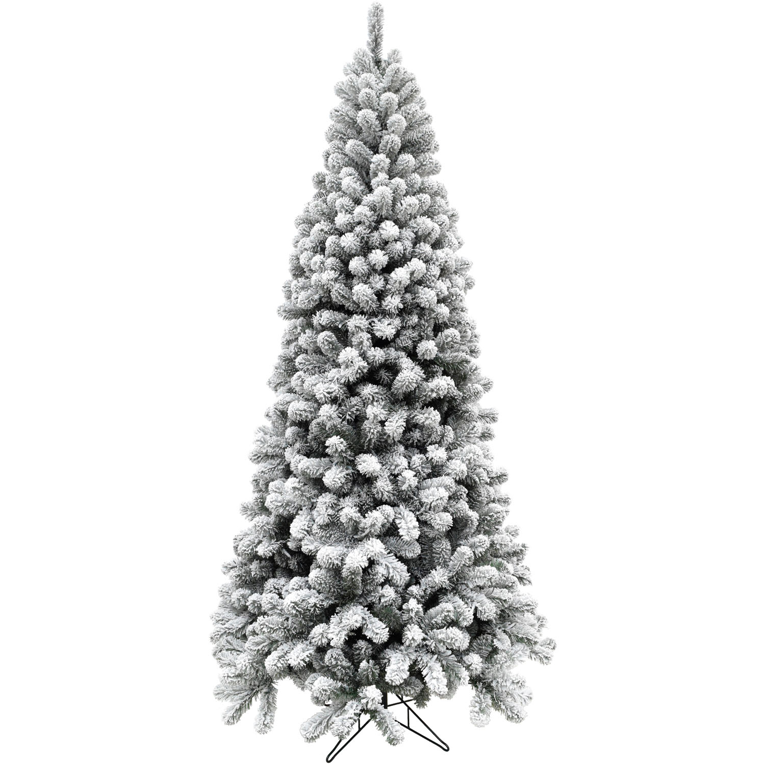 Fraser Hill Farm 6.5-ft Unlit Snow Flocked Alaskan Pine Artificial Christmas Tree FFAF065-0SN - Image 5