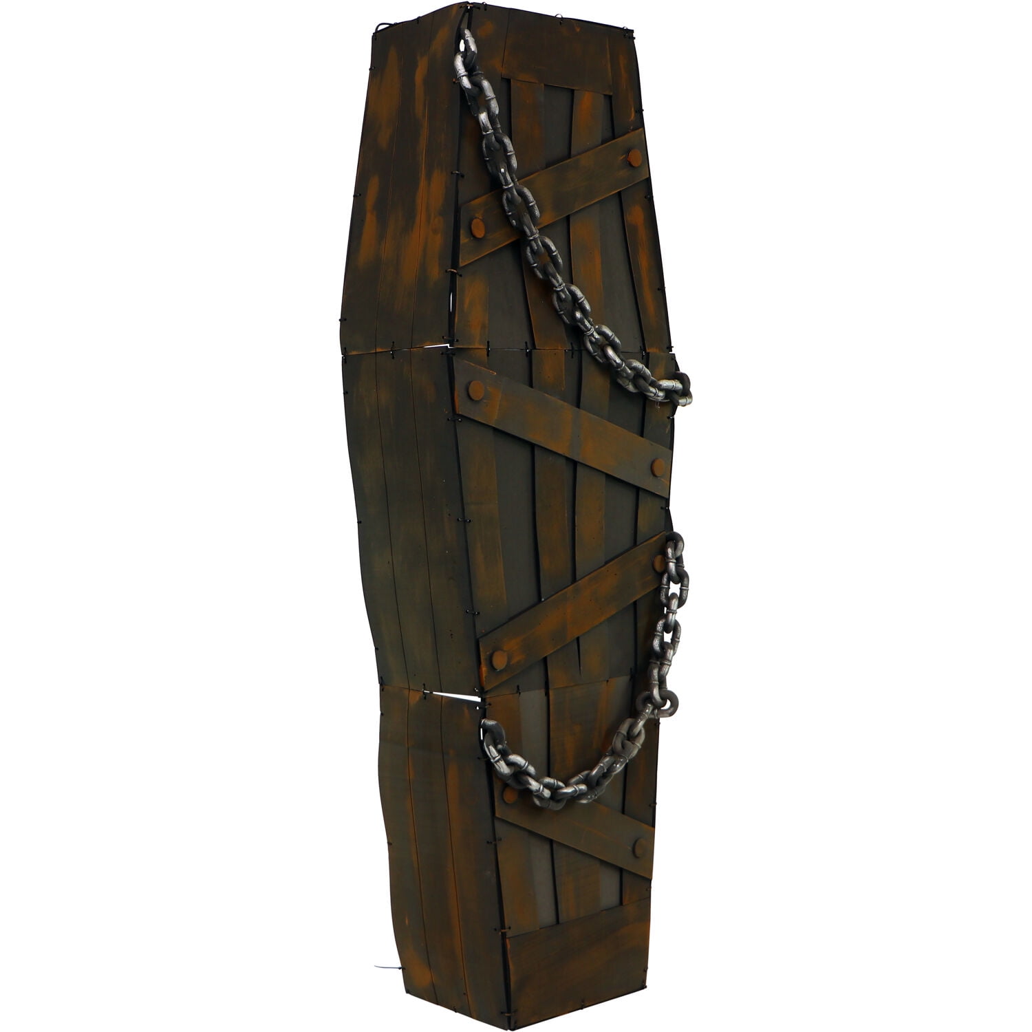 Haunted Hill Farm 5 ft Coffin the Animatronic Shaking Casket, Indoor Halloween Decoration, Red LED Lights, Battery-Operated, HHDCOFF-1LSA - Image 10