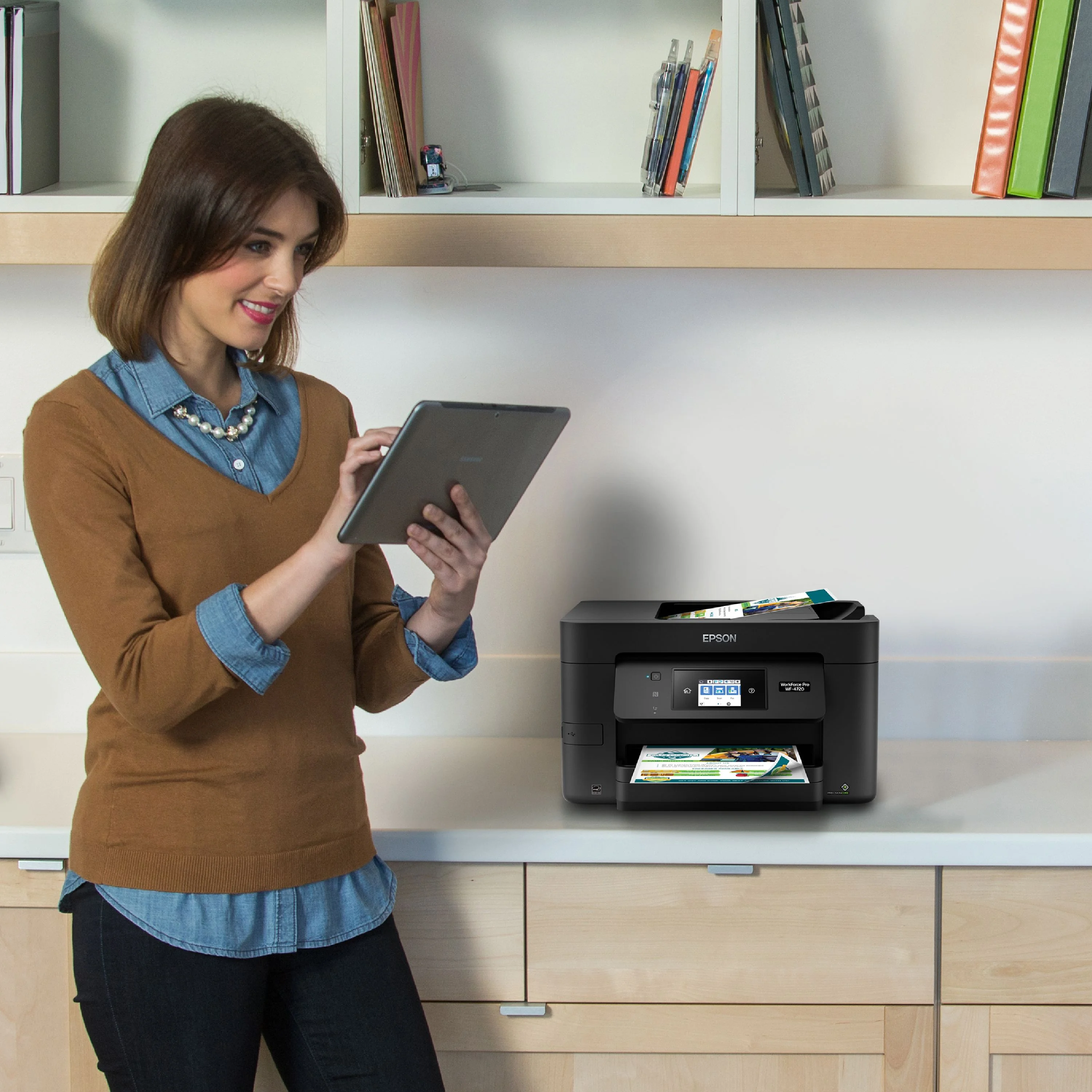 Epson - WorkForce Pro WF-4720 Wireless All-In-One Printer - Image 3