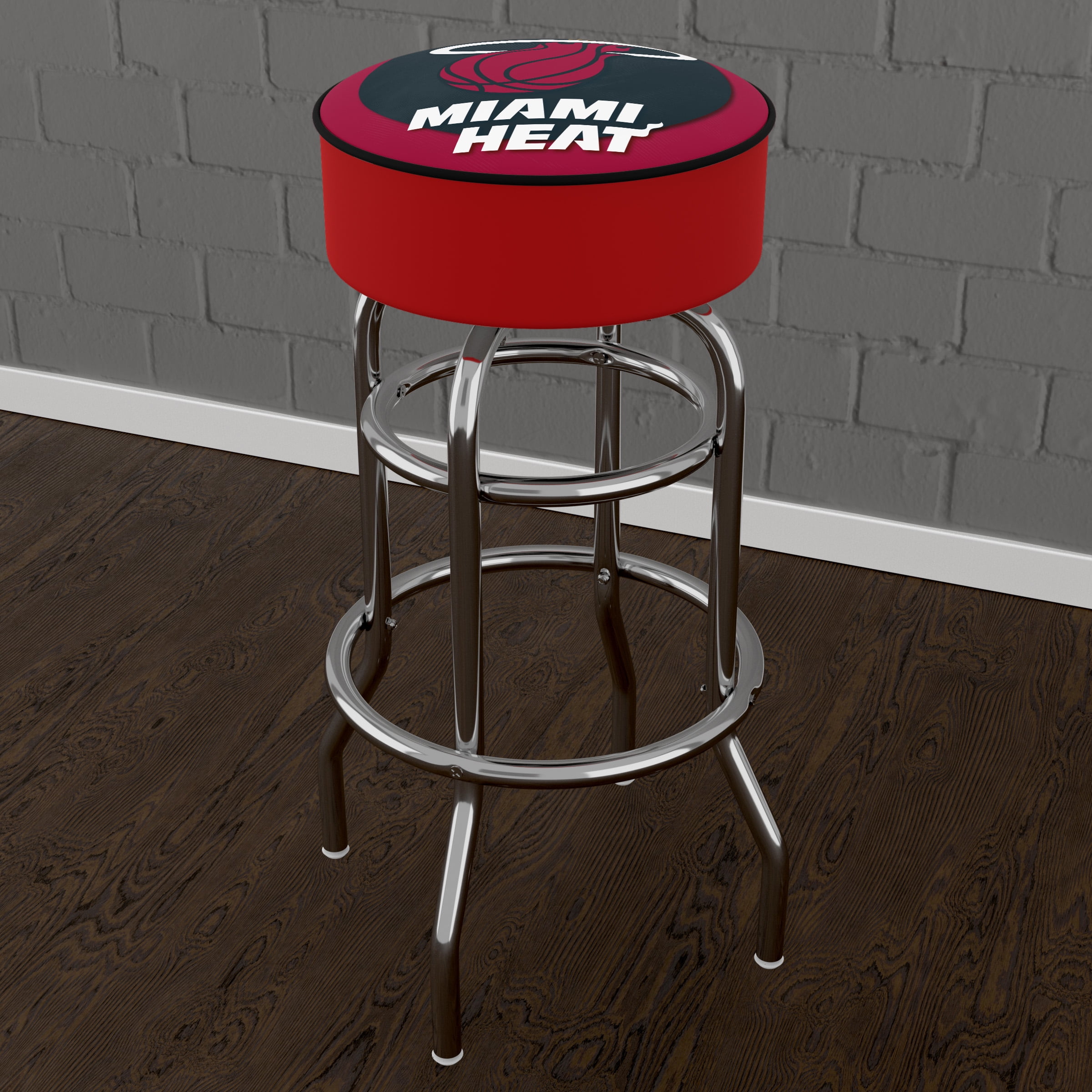 Trademark Global NBA Miami Heat 31" Padded Swivel Bar Stool - Image 4