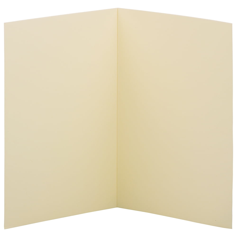JAM Paper Foldover Cards, 4 5/8 x 6 1/4, Ivory, 500/Box - Image 4