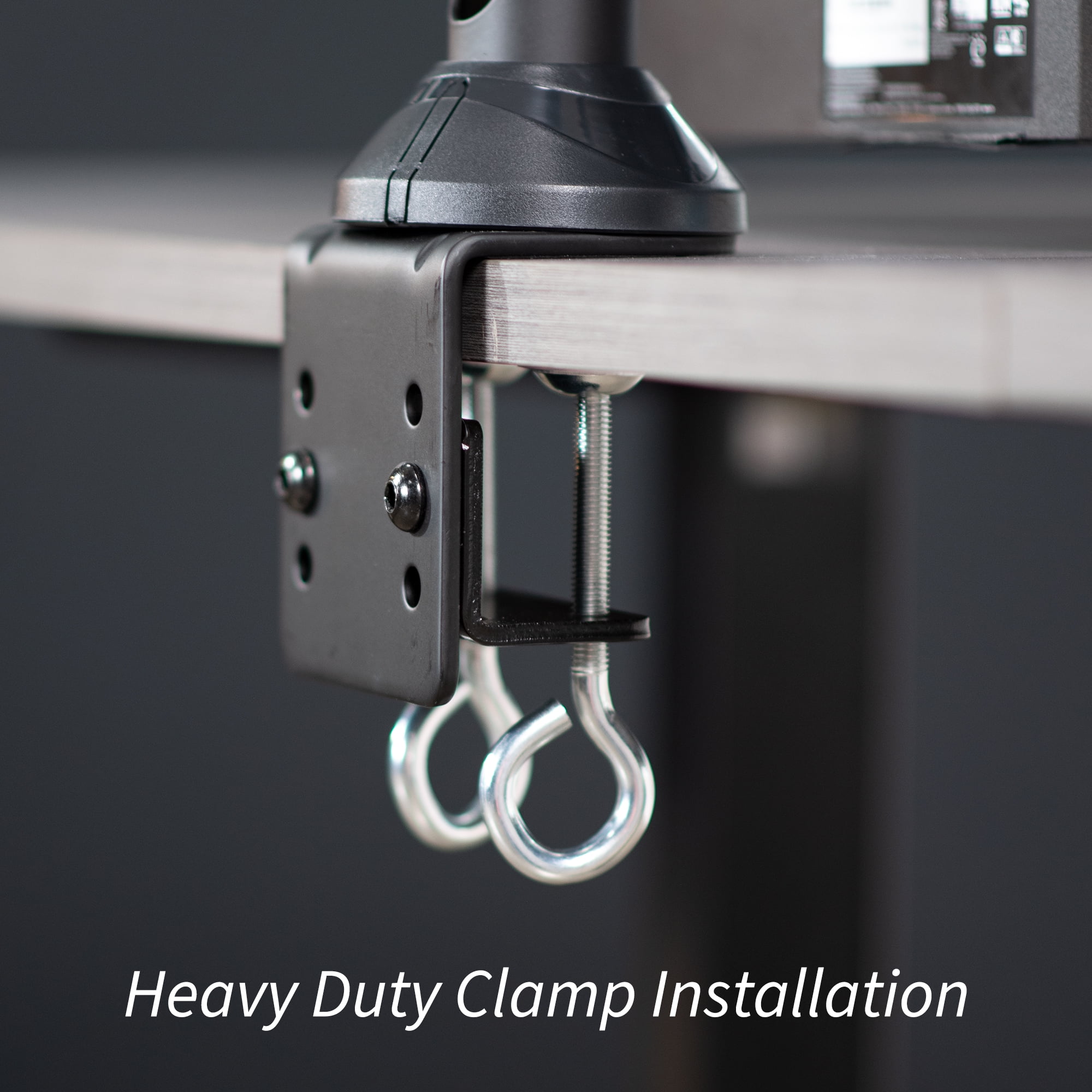 VIVO Steel Quad Monitor Desk Mount Adjustable 3 + 1 Stand | 4 Screens up to 32" - Image 8