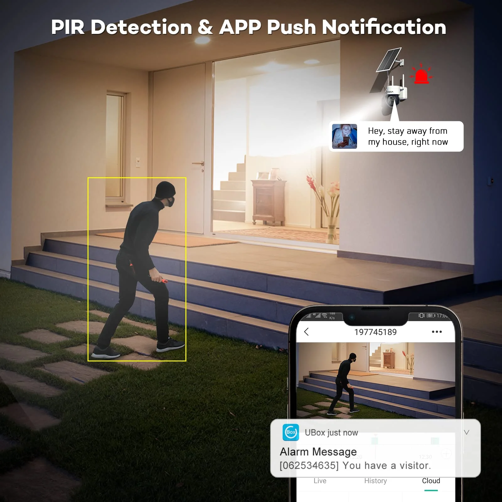 Xega XG-03-US4G Outdoor 2K HD 2-Channel 4 MP Surveillance Camera with 2x 6W Solar Panel, Other, 2-Pack - Image 4