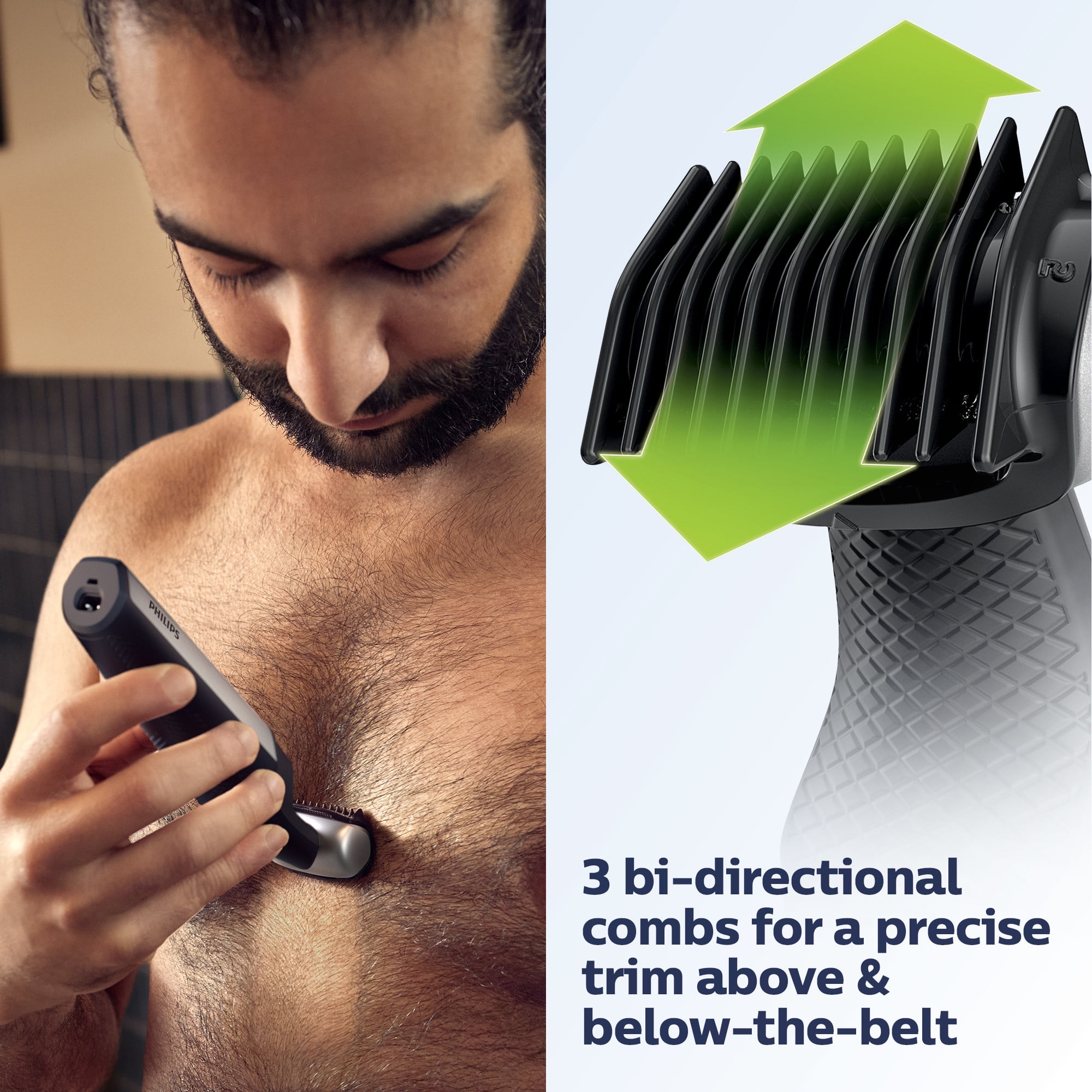 Philips Norelco Bodygroom Series 5000 Showerproof Body Electric Shaver and Trimmer, BG5025/42 - Image 13