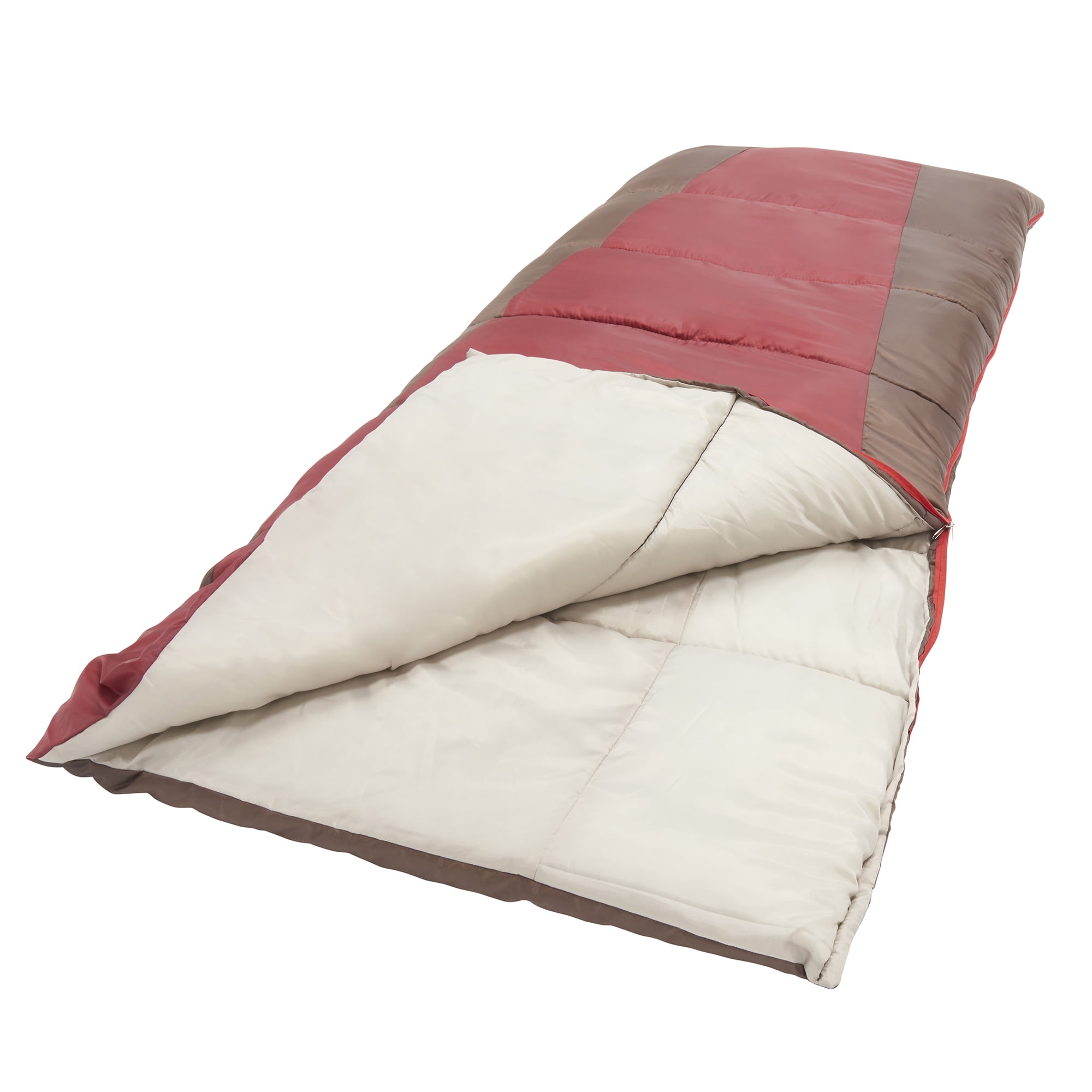 Wenzel Lakeside 40 - 50 Degree Rectangular Sleeping Bag, Red, 78" x 33" - Image 5