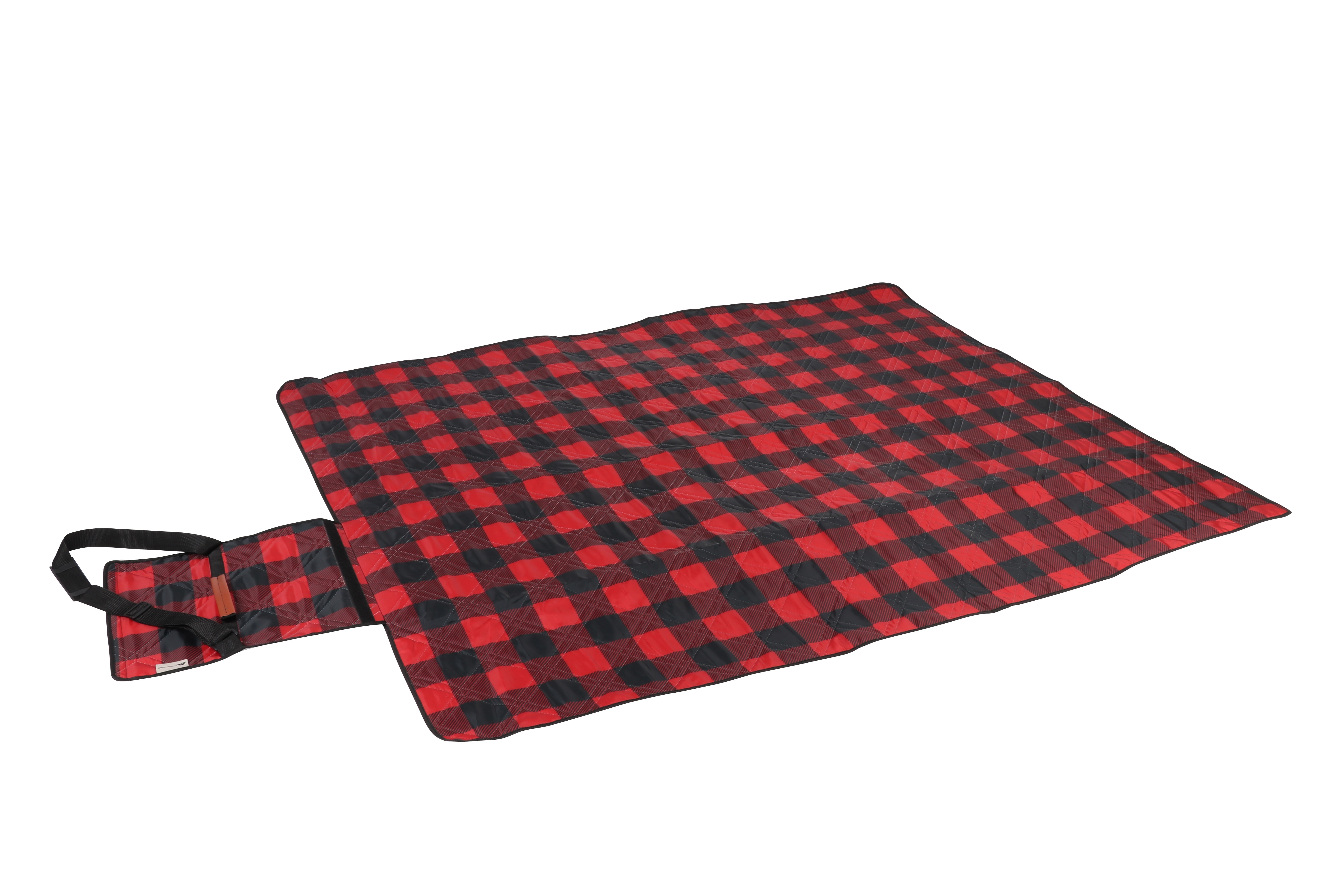Ozark Trail 3 Piece Buffalo Plaid Camping Chairs and Blanket Combo, Red - Image 5