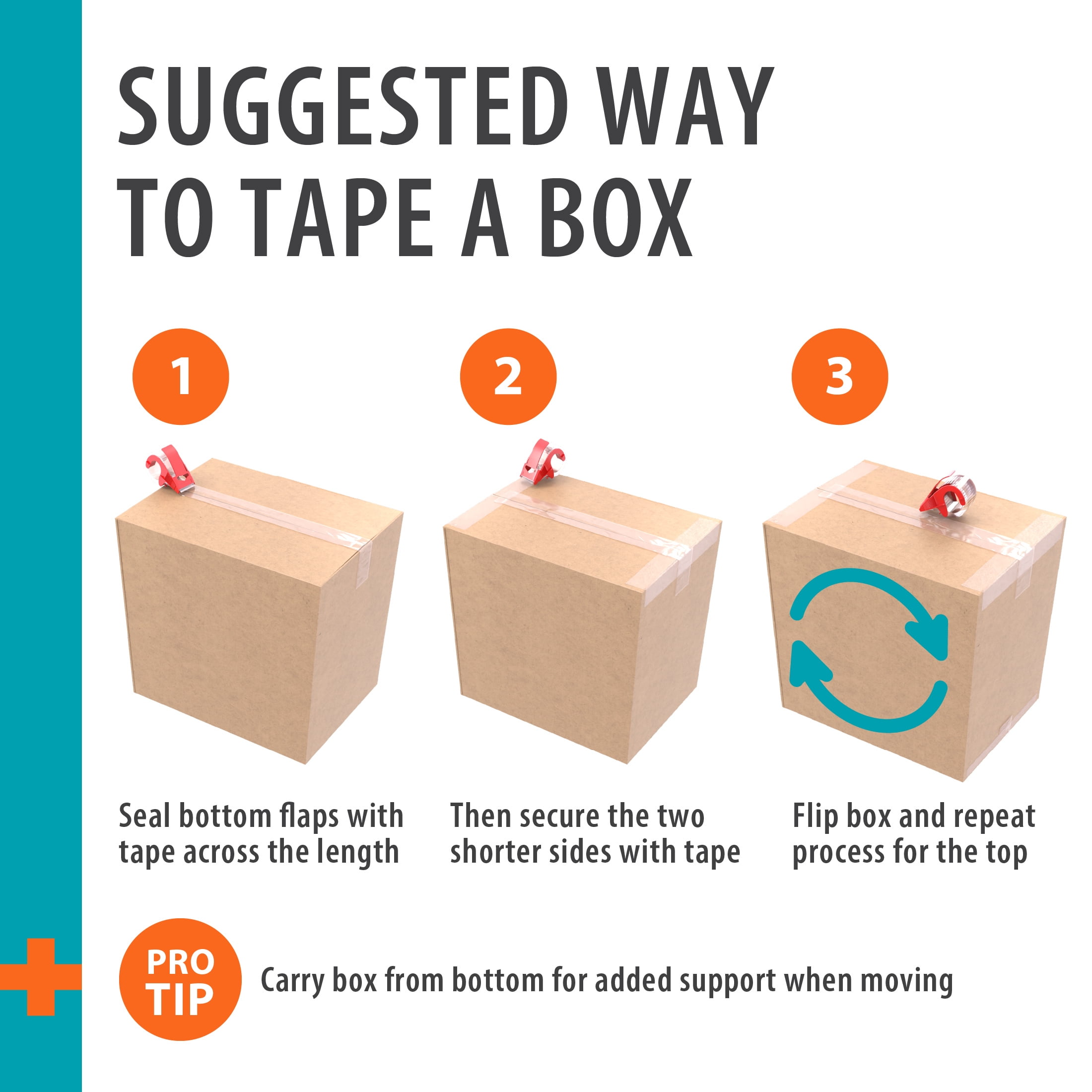 Pen+Gear Recycled Moving and Storage Boxes, Large, 27" x 15" x 17.5", Kraft, 25 Count - Image 12