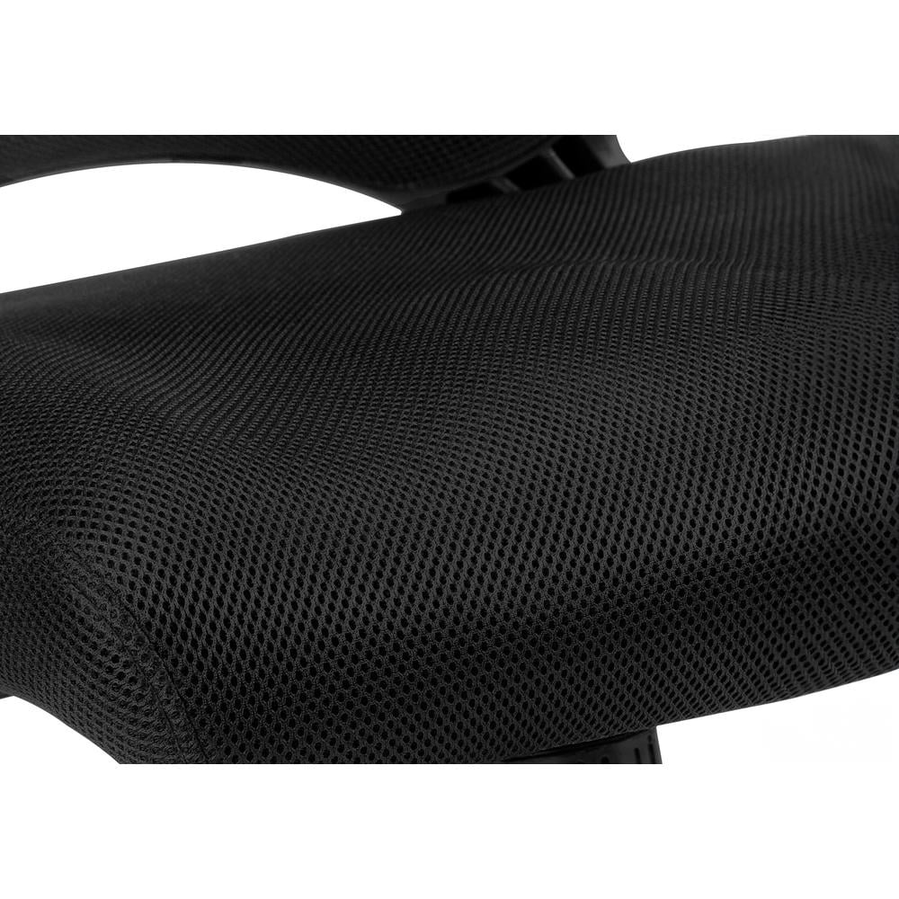 Monarch Specialties Office Chair, Swivel, Ergonomic, Armrests, Computer Desk, Work, Black Mesh - Image 8