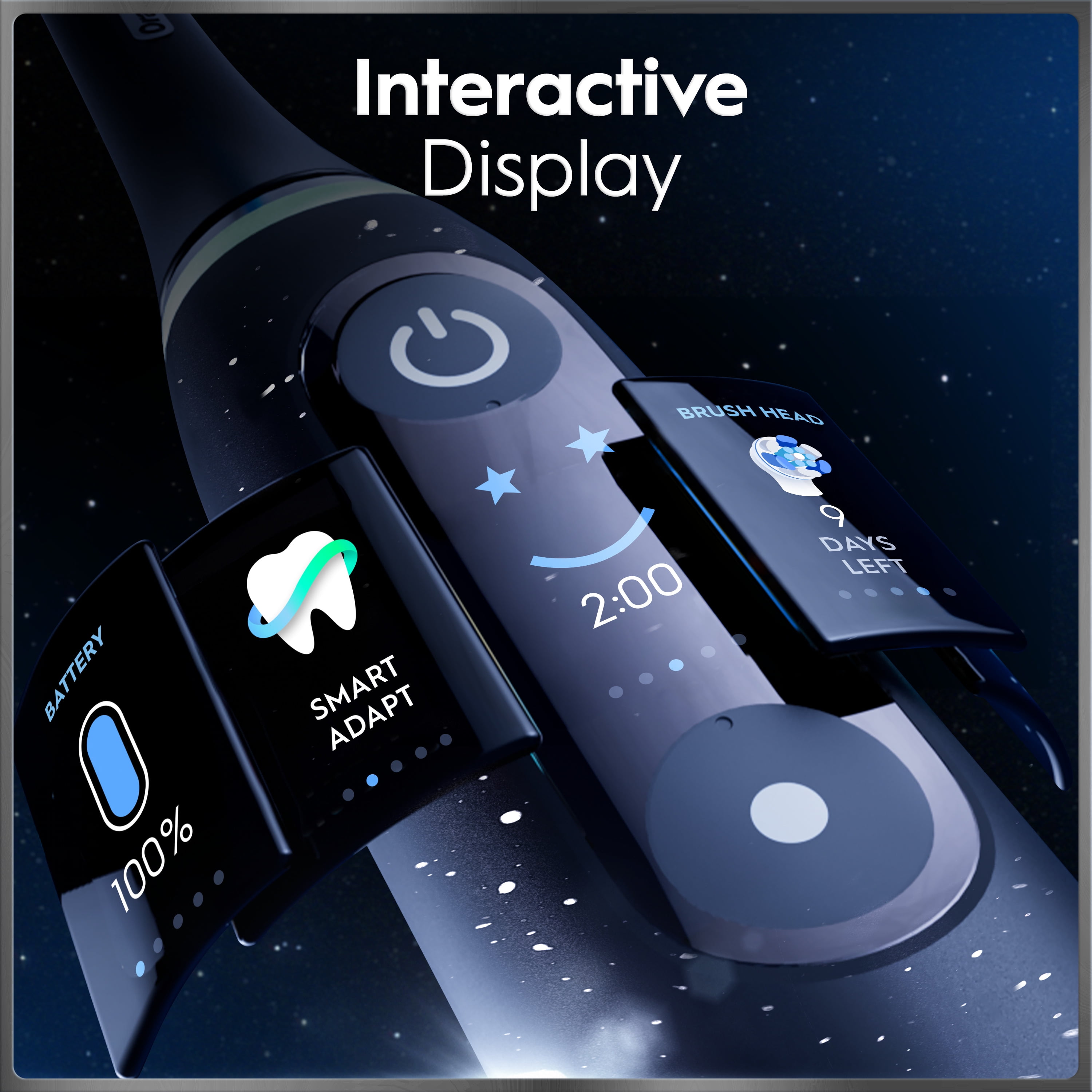 Oral-B iO Series 9 Electric Toothbrush with 4 Brush Heads, Black Onyx - Image 10