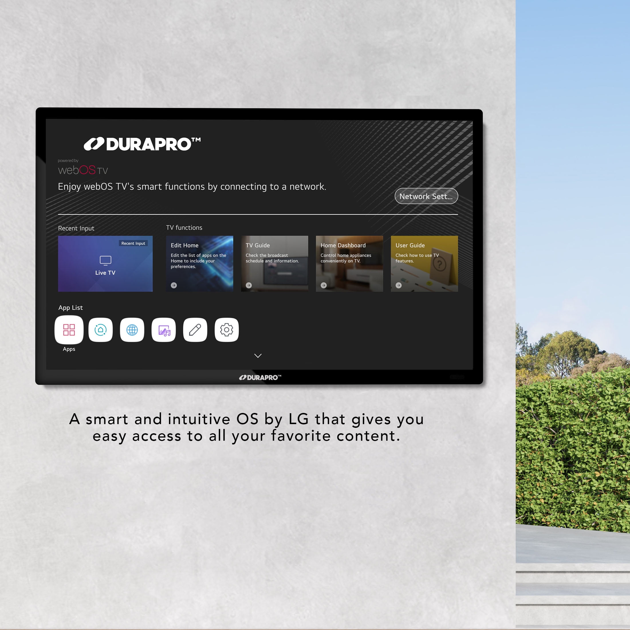 DuraPro 4K UHD LED 43 Inch Outdoor Smart TV For Partial Sun - Image 7