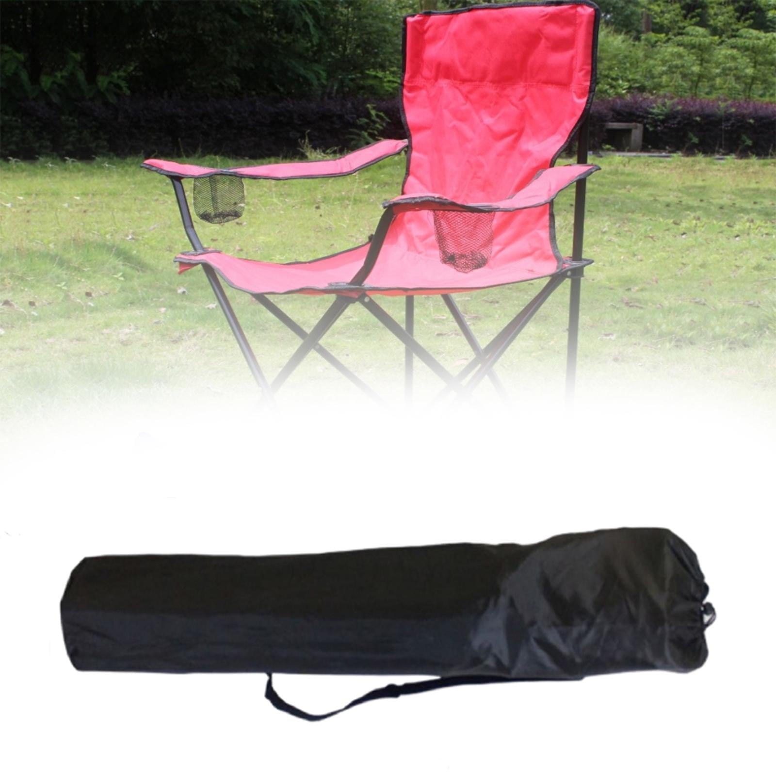 Camping Chair Bag Folding Chair Carry Bag Sundries Pouch Lawn Chair Organizer Recliner Storage Bag for Backpacking Travel Survival Home BBQ Black - Image 4