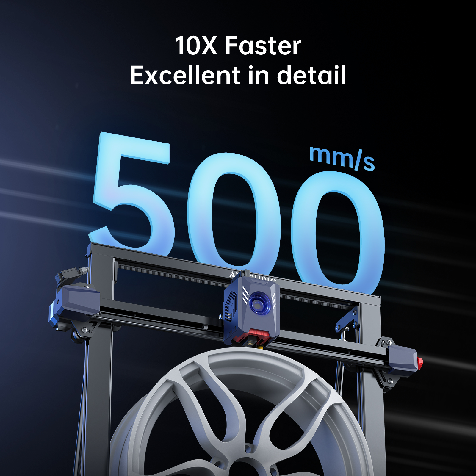 ANYCUBIC Kobra 2 Max, .4.3'' Screen Smart Easy Use Vibration Compensation 3D Printer, Large Printing Volume 88L 420*420*500mm - Image 7