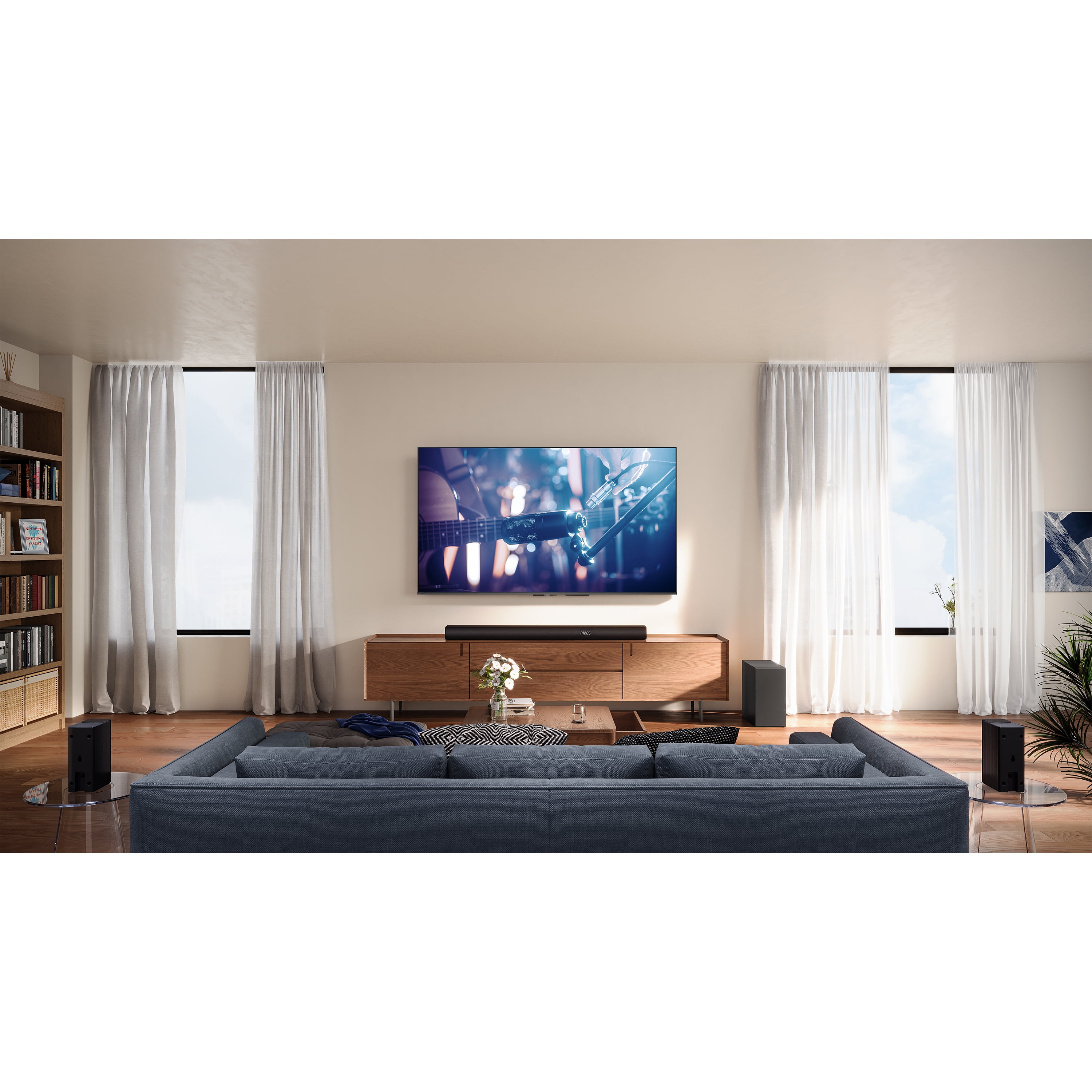 Hisense 5.1 Ch Soundbar R652 with a total of 440W output, Rear Surround Speakers, 6.5” Wireless Subwoofer, Dolby Atmos and DTS Virtual X, Easy Connect - Image 4