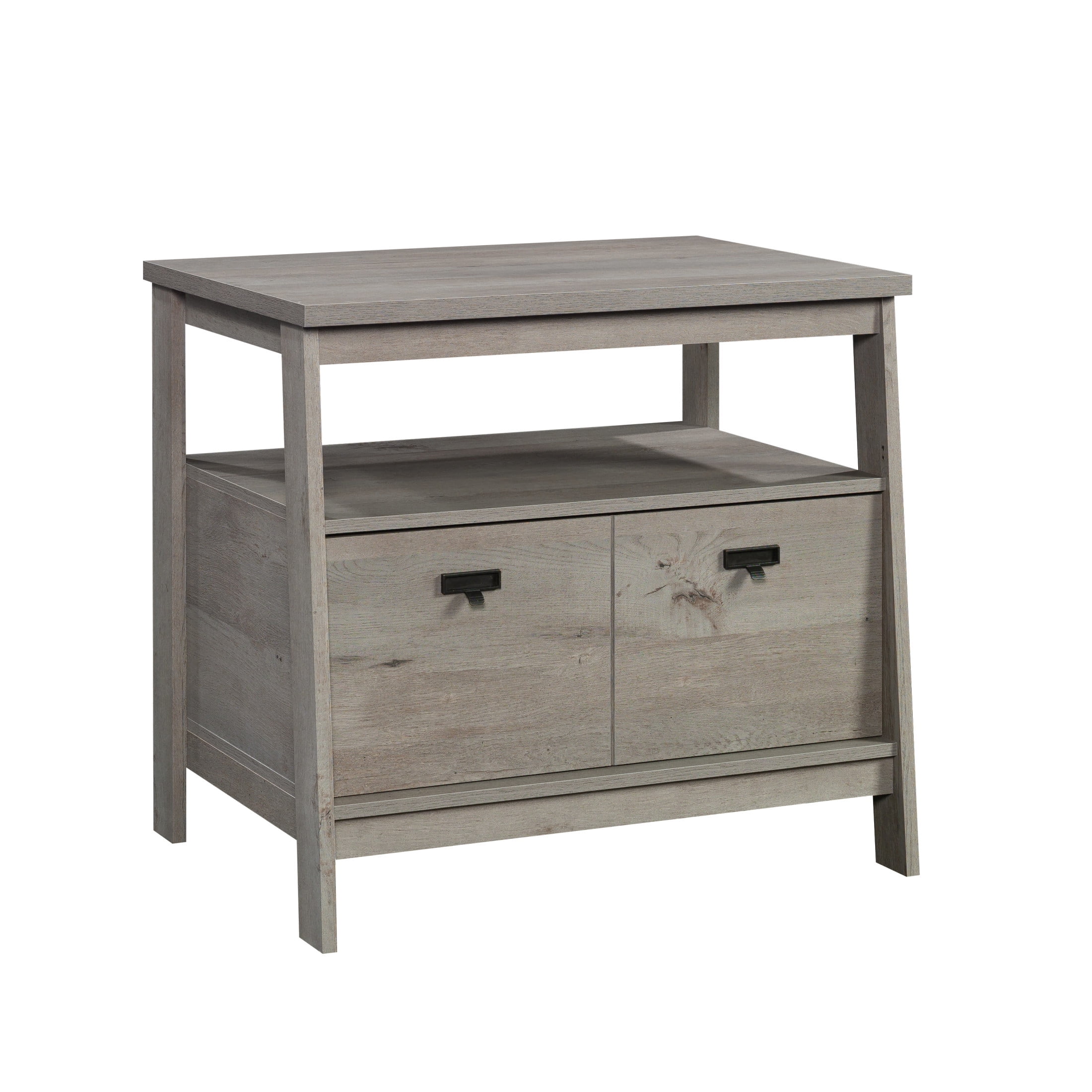 Sauder Trestle 1-Drawer Lateral Filing Cabinet, Mystic Oak Finish - Image 7