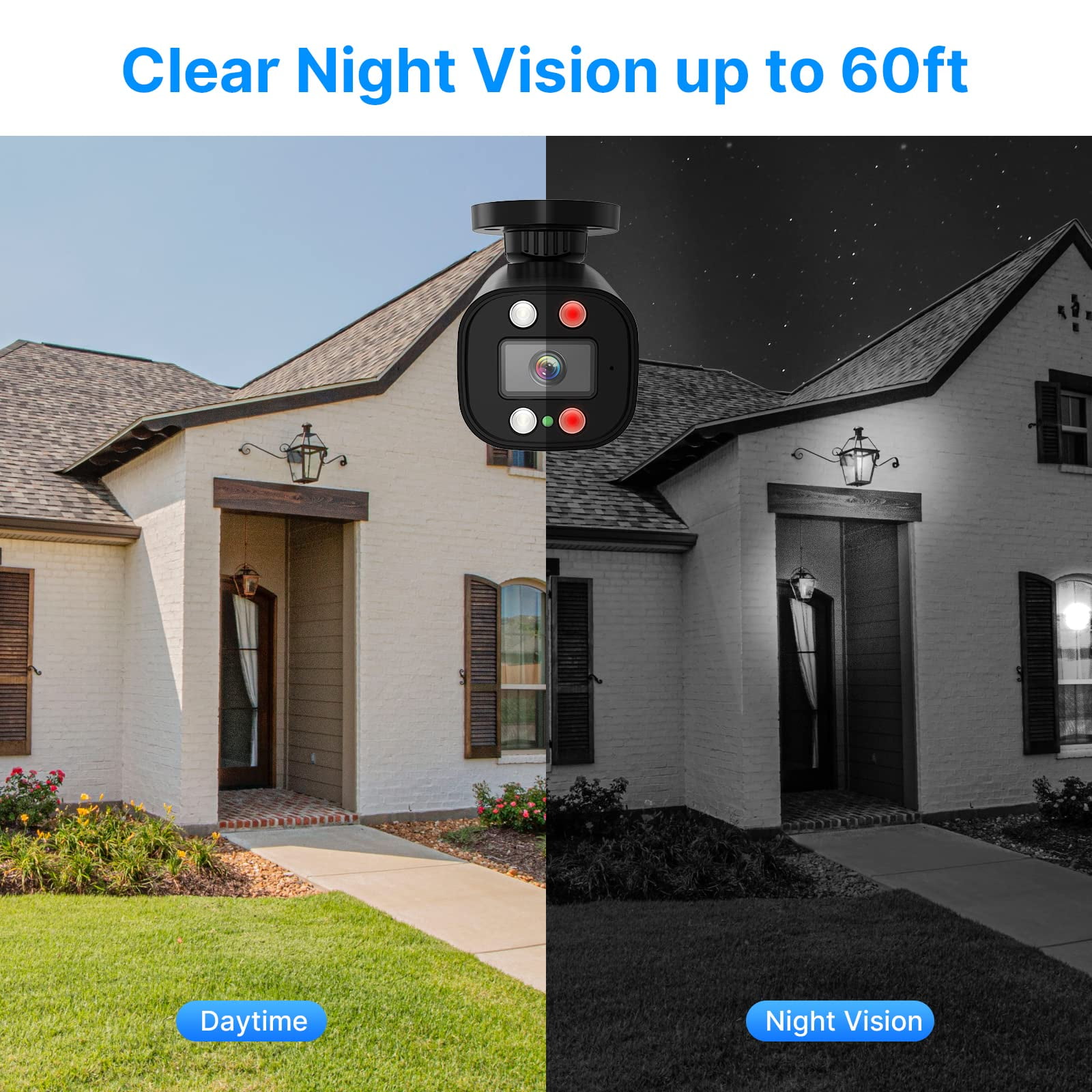 Hiseeu 5MP 8ch Wired Security Camera System Home CCTV Camera Security System w/8pcs Security Cameras Outdoor&Indoor,Remote Access,Person/Vehicle Detection,Night Vision,24/7 Record,3TB HDD - Image 5