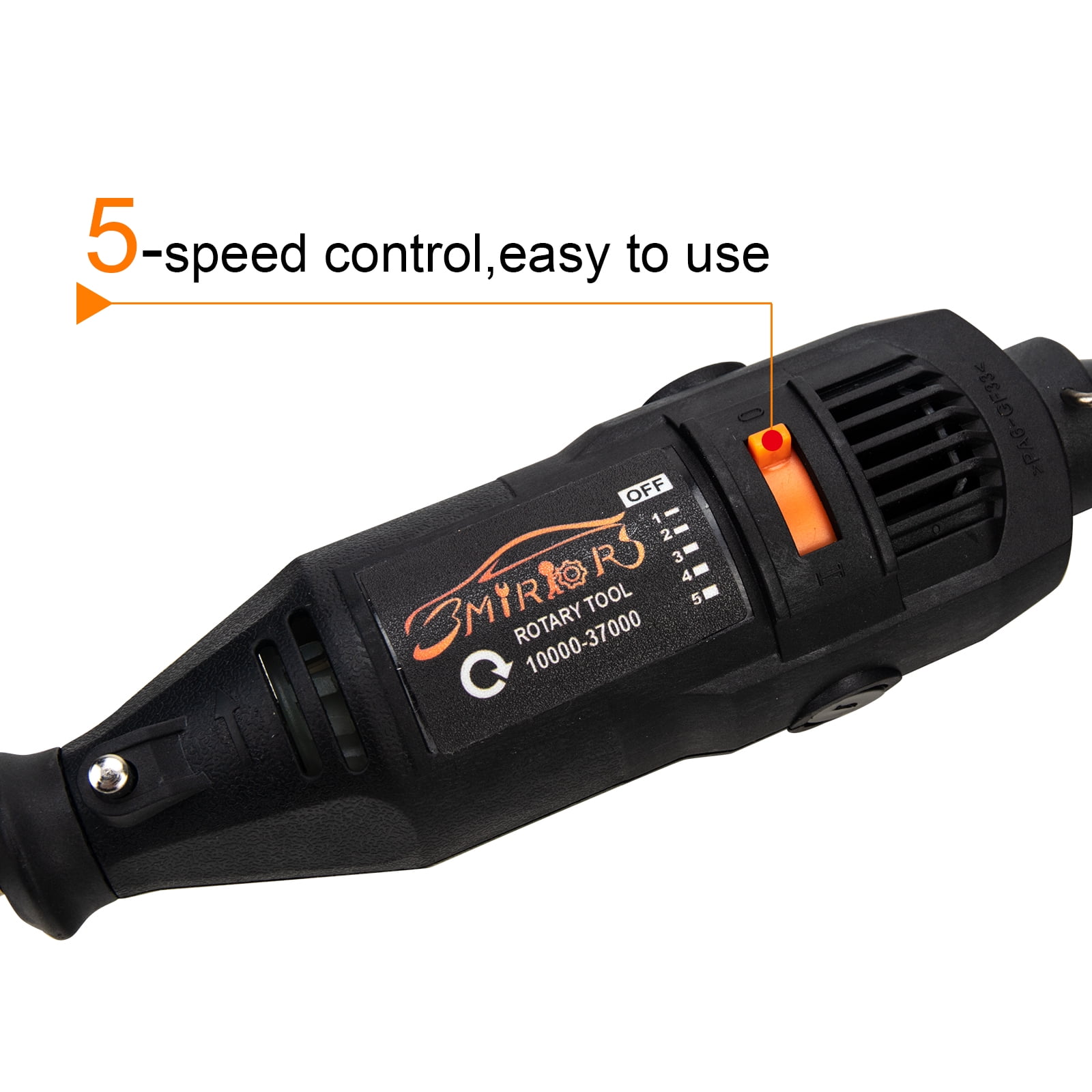 3mirrors ALUMINUM Tungsten Electrode Sharpener Grinder & TIG Welding Rotary Tool 24 Guides w/Safety Housing Cover & Cut-Off Slot - Image 7