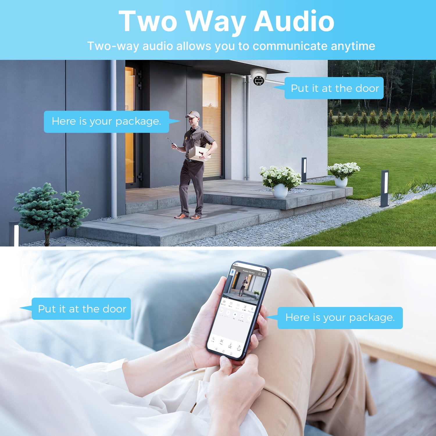 Hiseeu Poe Security Camera System, 5MP CCTV Camera Security System 4pcs IP Home Security Cameras Outdoor, 2-Way Audio, w/3TB HDD for 24-7 Recording Home Kits - Image 6