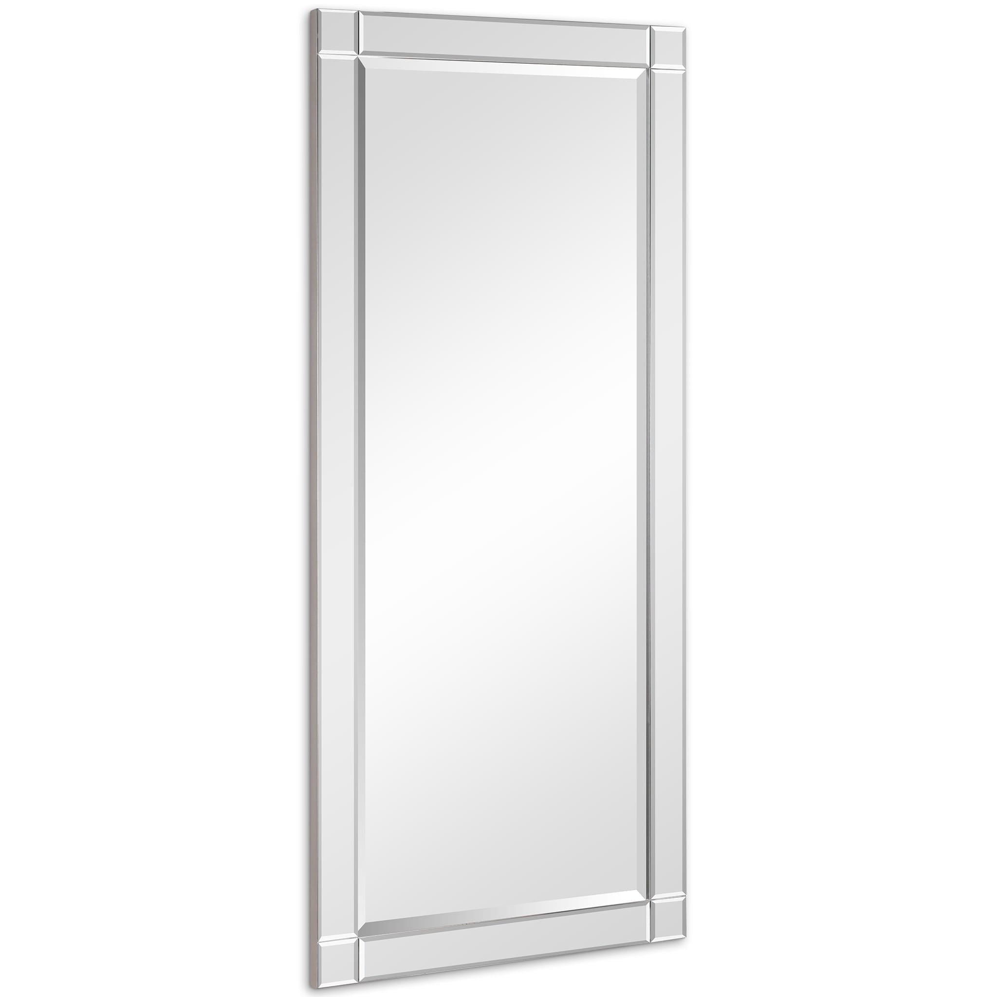 Empire Art Direct Moderno Squared Corner Beveled Rectangle Wall Mirror, 24" x 54", Ready to Hang - Image 2